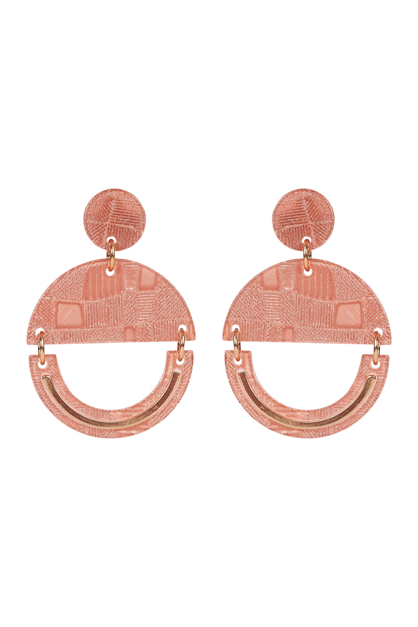 Bantu Dome Earring - Amber - eb&ive Earring