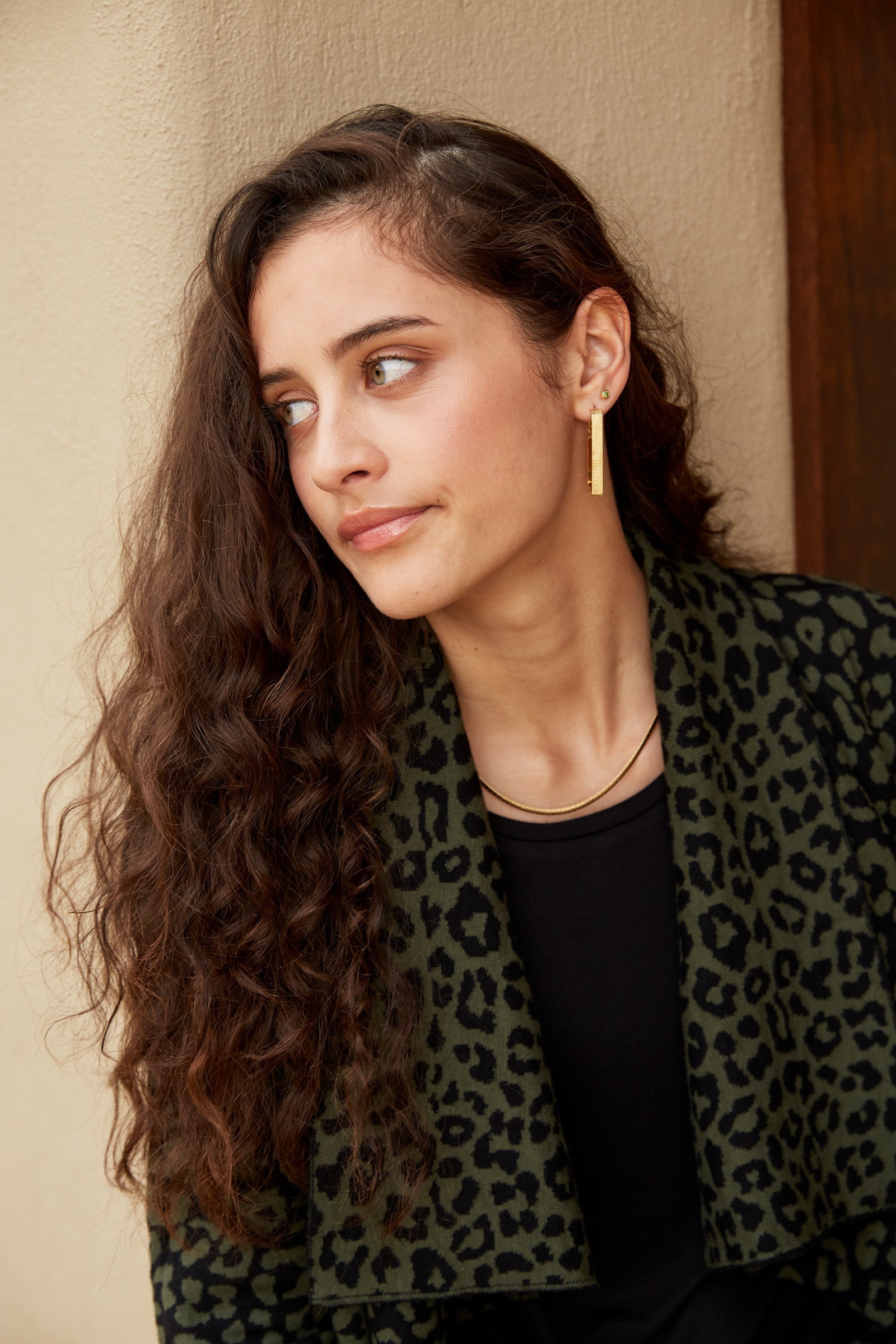 Meta Earring - Gold Rectangle - eb&ive Earring