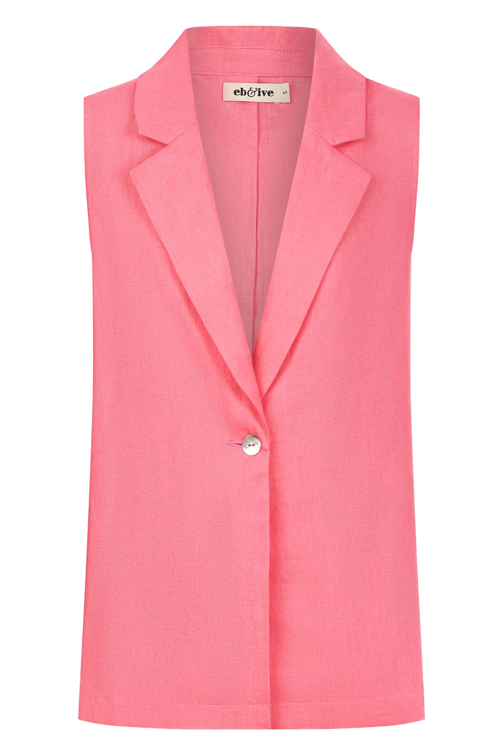 Halcyon Vest - Musk - eb&ive Clothing - Vest Linen