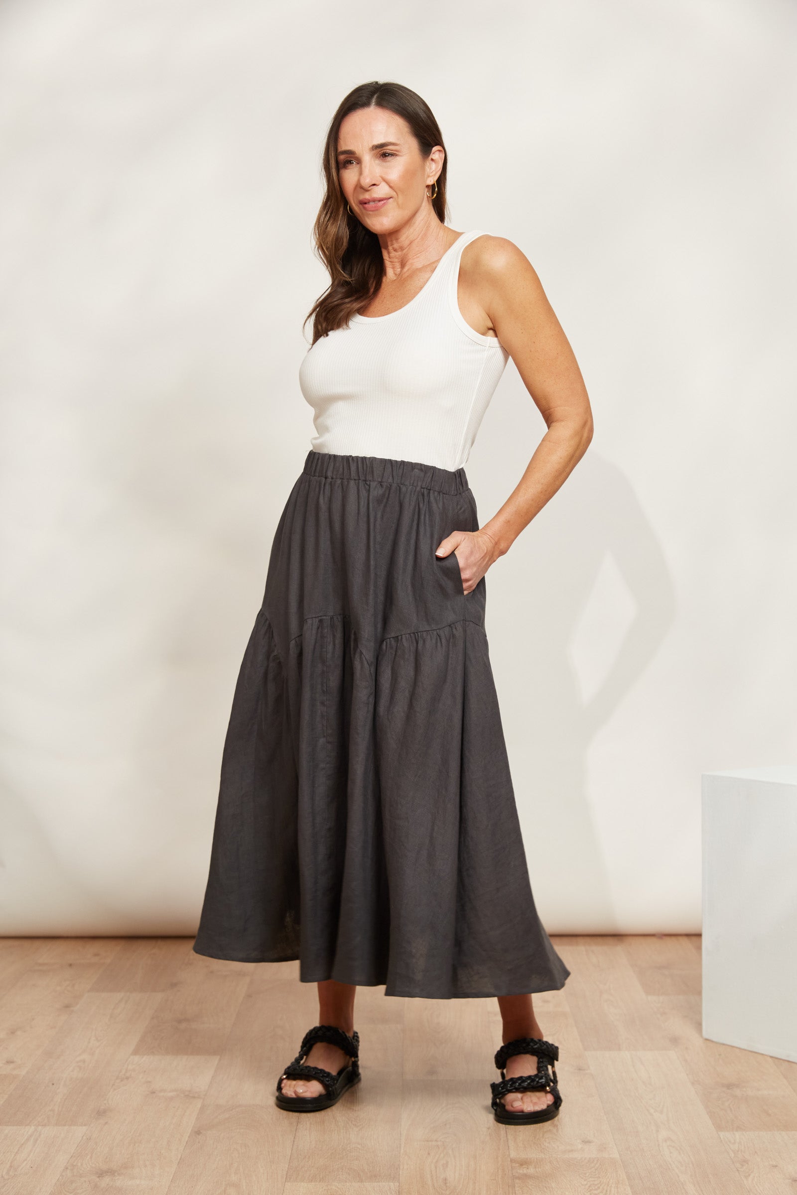 Halcyon Skirt - Oyster