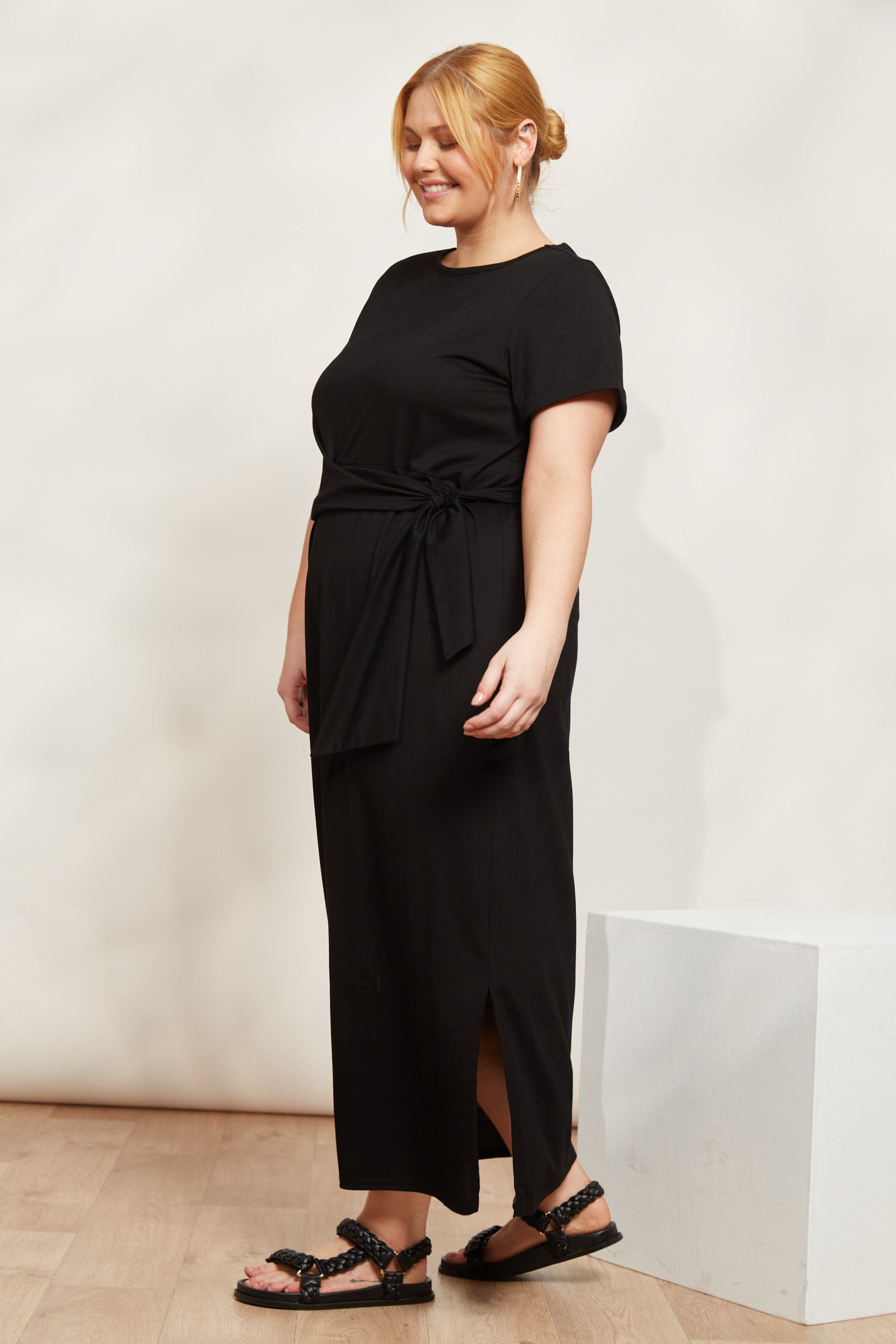 Verano Tie Dress - Sable - eb&ive Clothing - Dress Tshirt