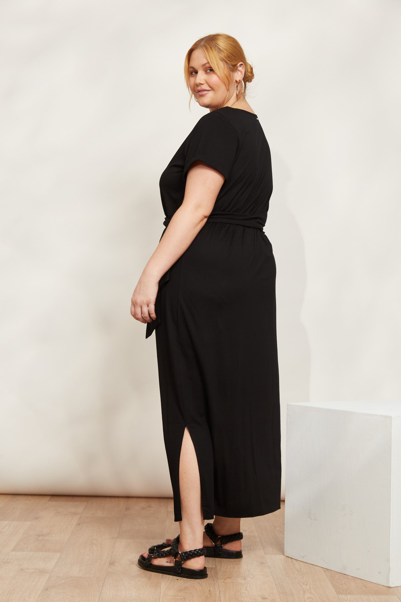Verano Tie Dress - Sable - eb&ive Clothing - Dress Tshirt