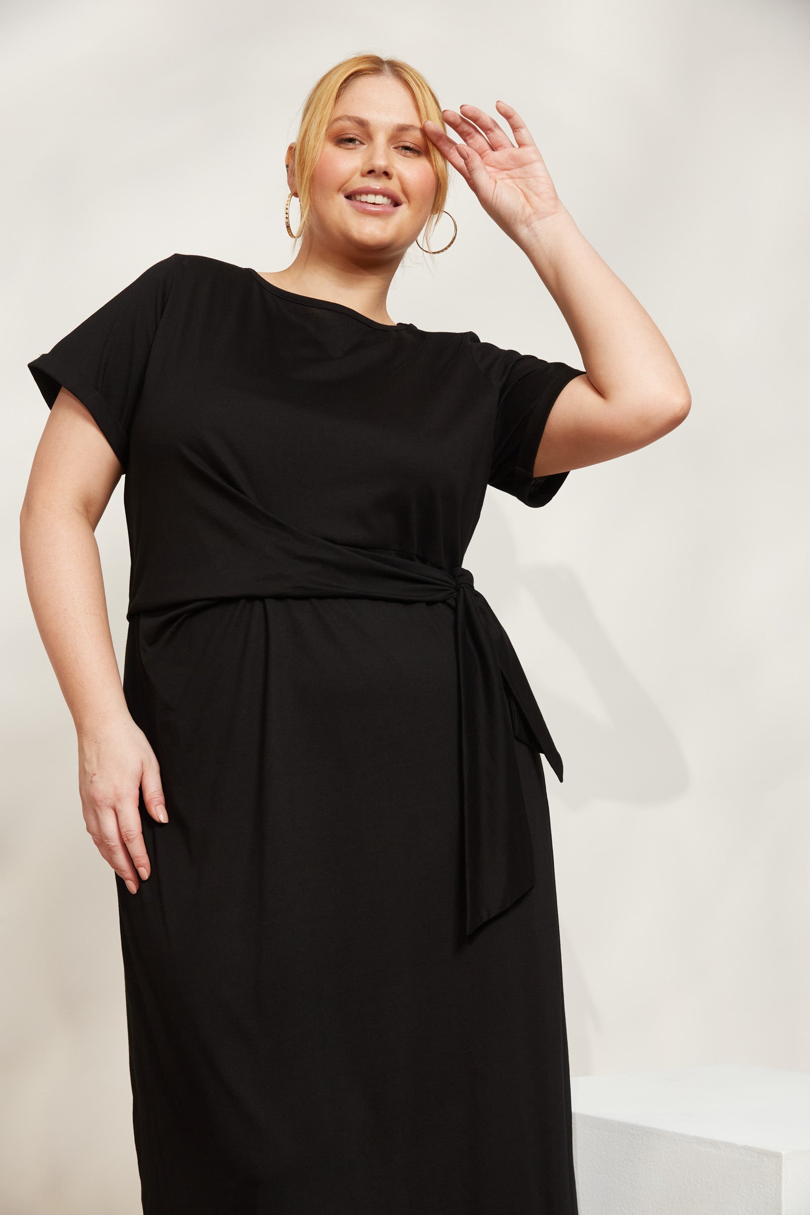 Verano Tie Dress - Sable - eb&ive Clothing - Dress Tshirt