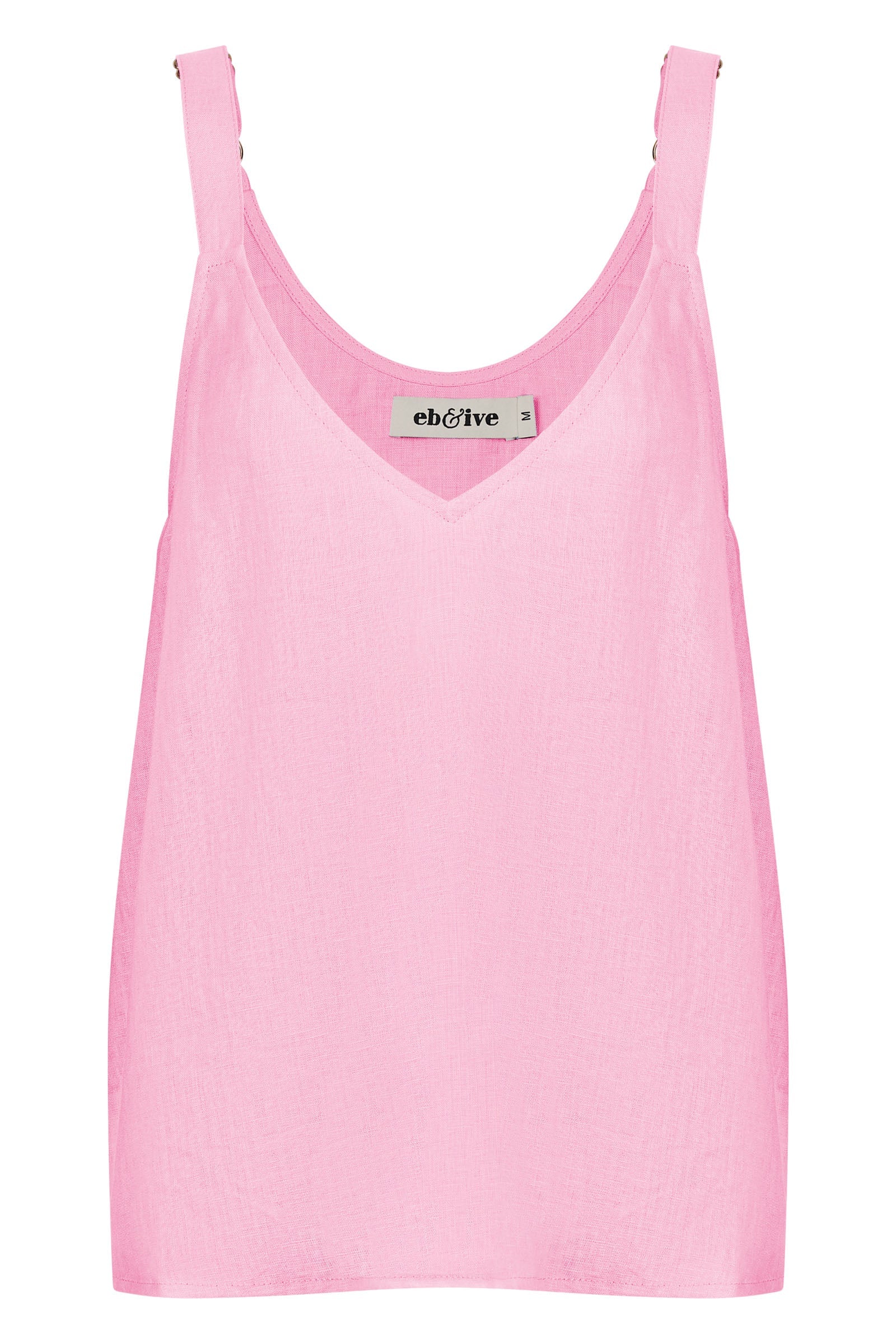 Sojourn Tank - Cameo - eb&ive Clothing - Top Strappy Linen