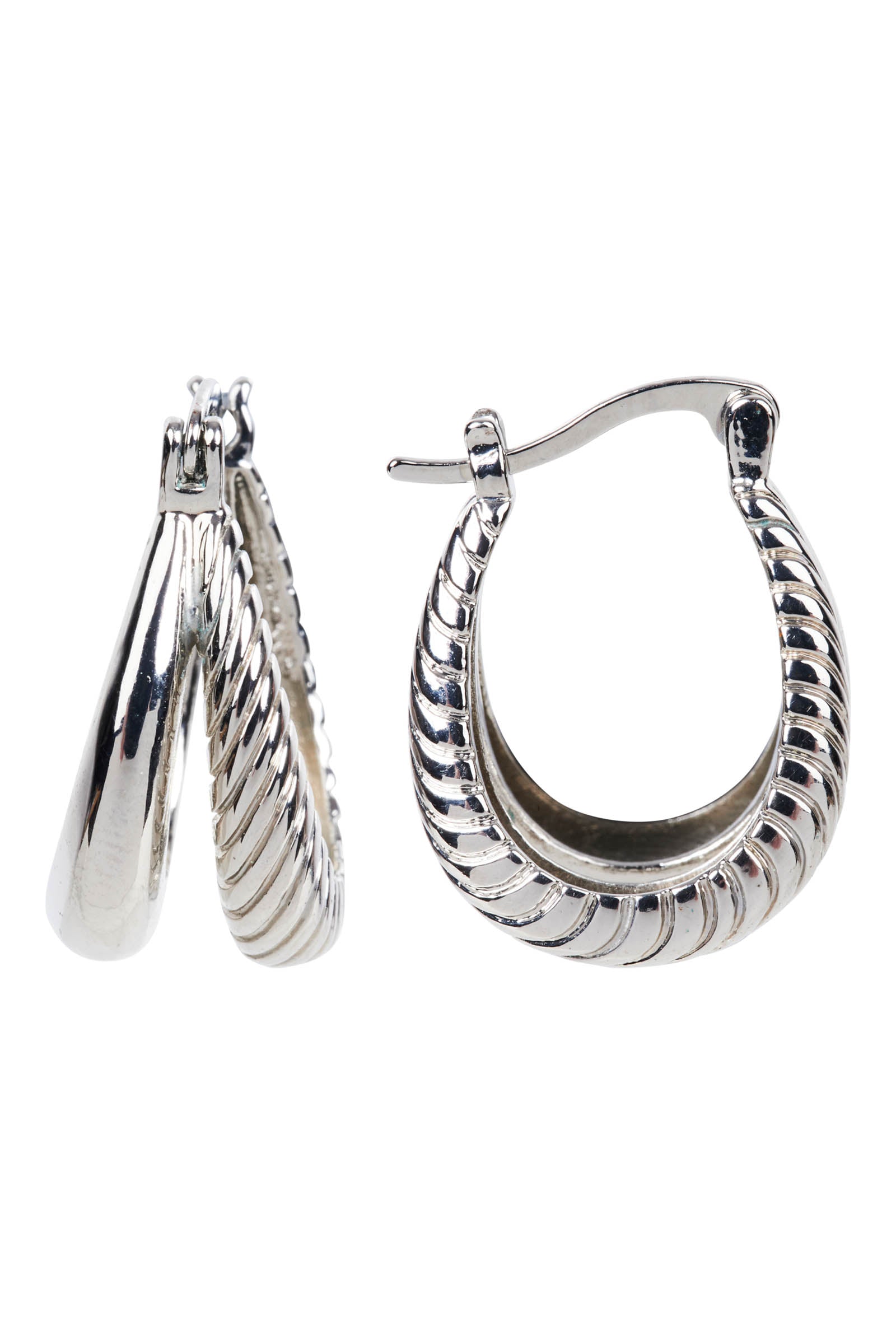 Eden Silver Hoop Earring - Multi