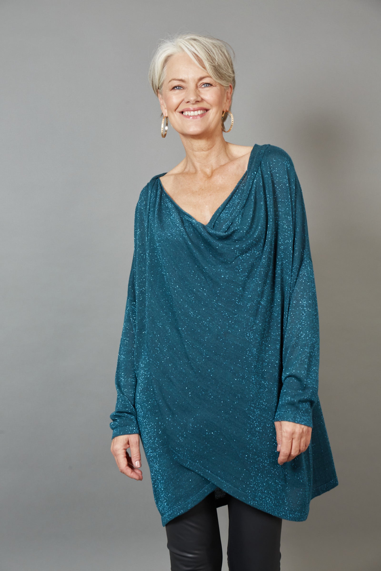 Tyra Cowl Knit - Teal