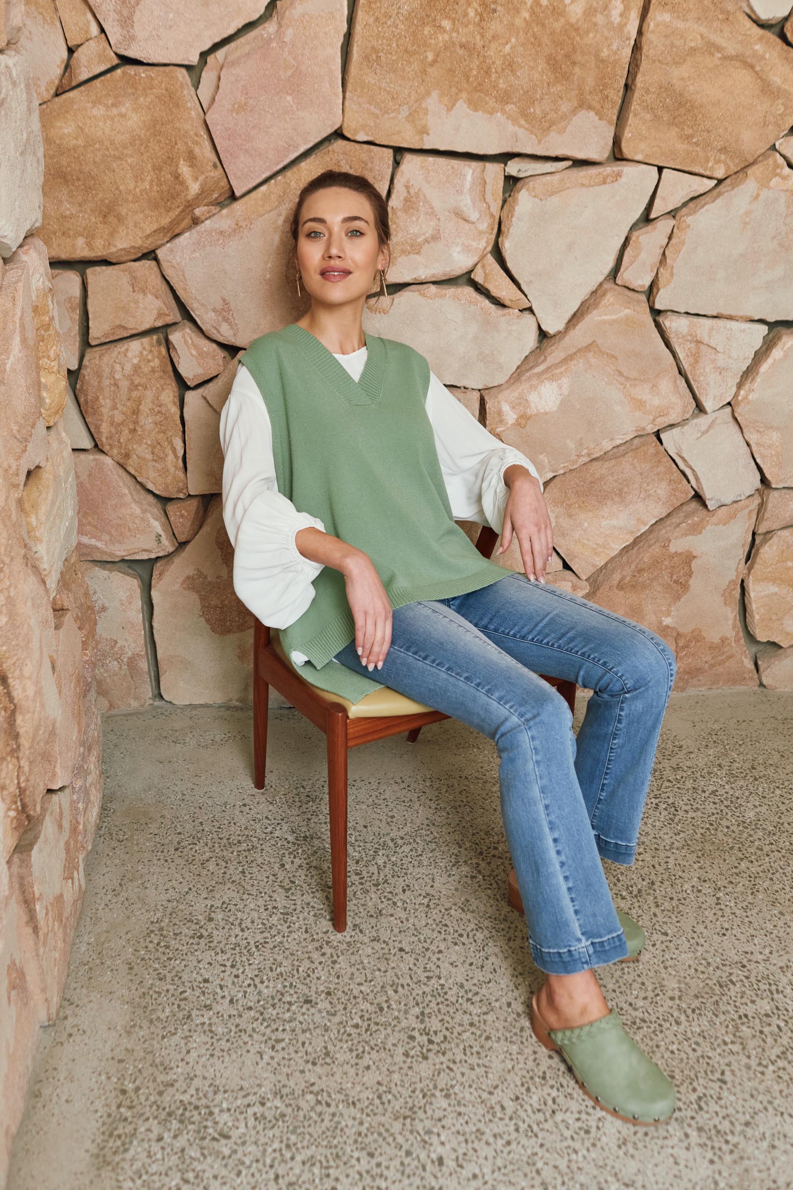 Coppola V Blouse - Dove