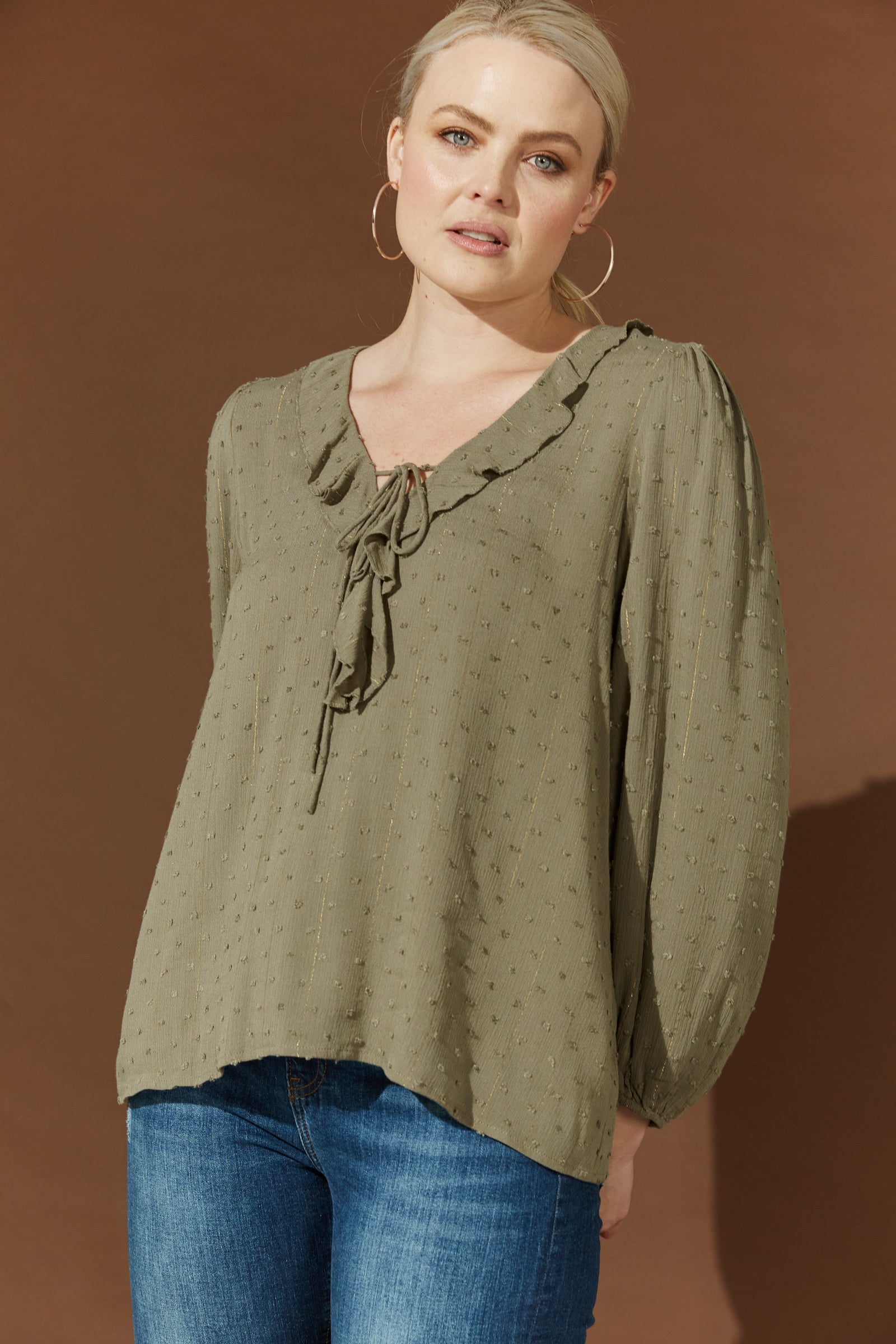 Ethereal Blouse - Moss - Isle of Mine Clothing - Top L/S Dressy