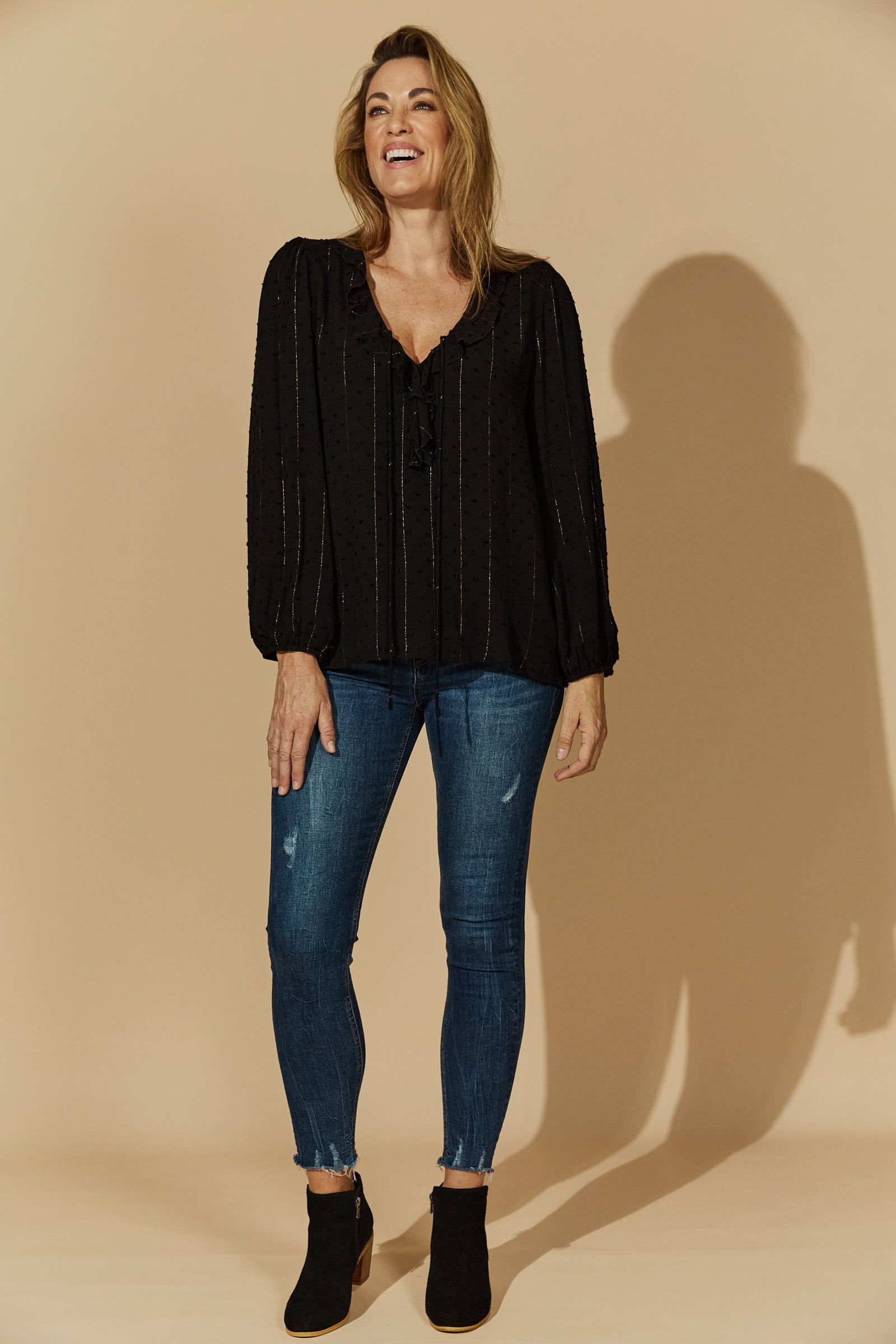 Ethereal Blouse - Black - Isle of Mine Clothing - Top L/S Dressy
