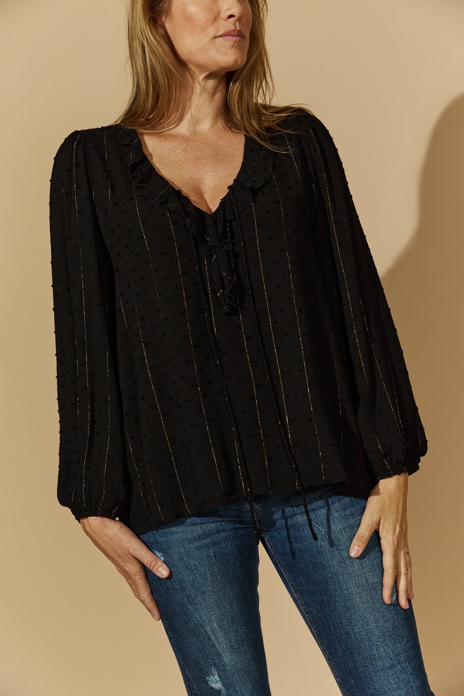 Ethereal Blouse - Black - Isle of Mine Clothing - Top L/S Dressy