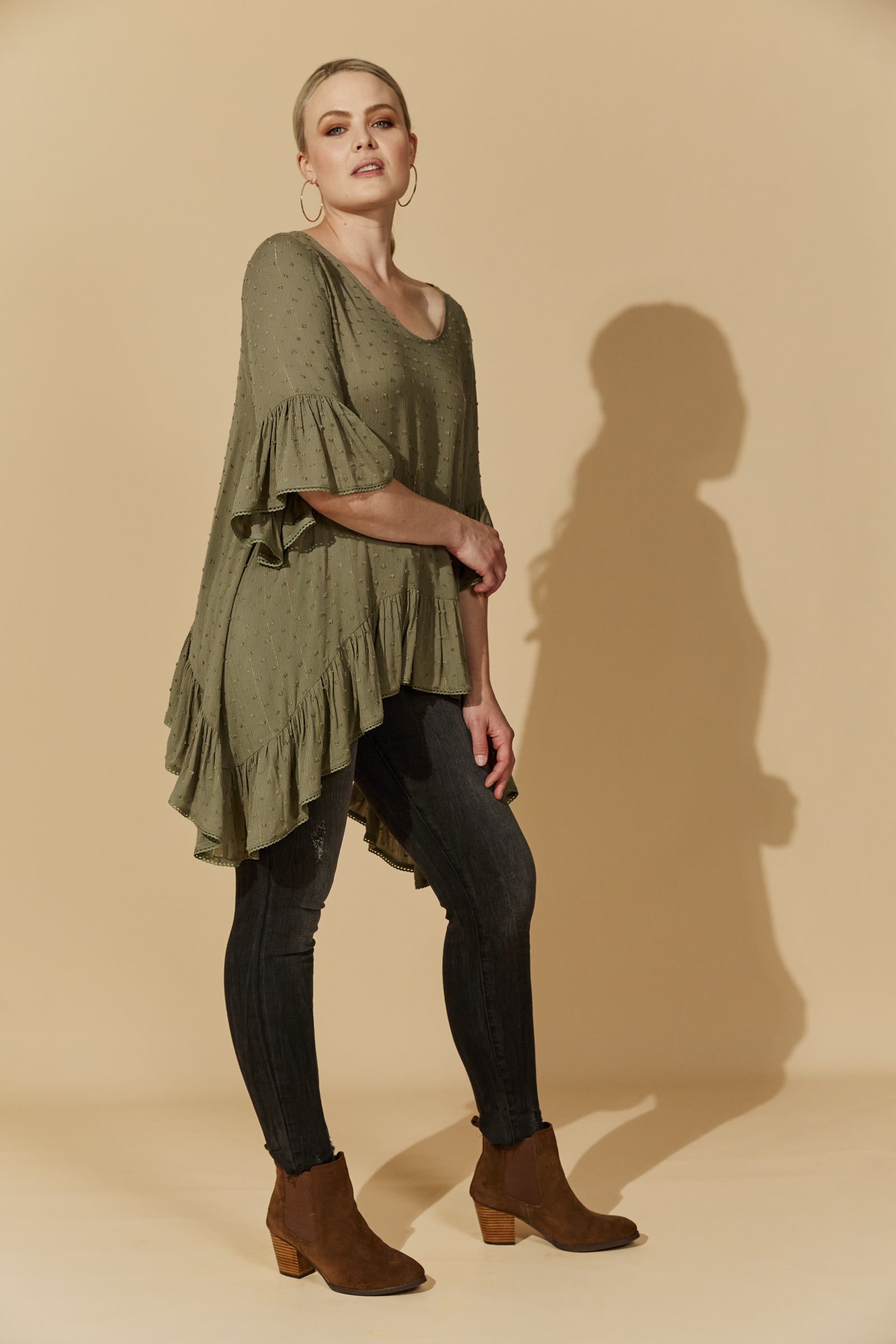 Ethereal Top - Moss - Isle of Mine Clothing - Top One Size Dressy