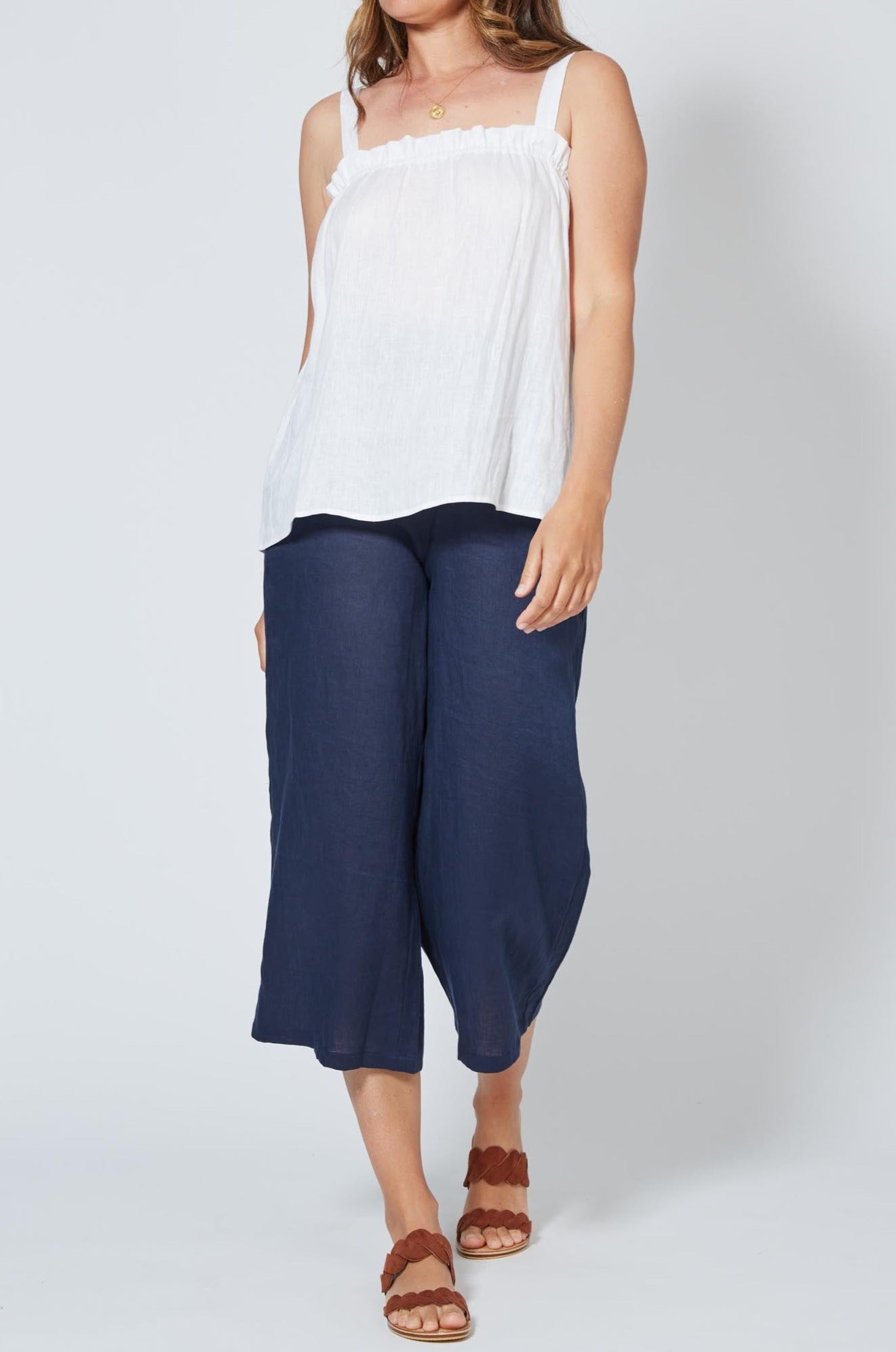 Antillia Tank - Imperial - Isle of Mine Clothing - Top Strappy Linen