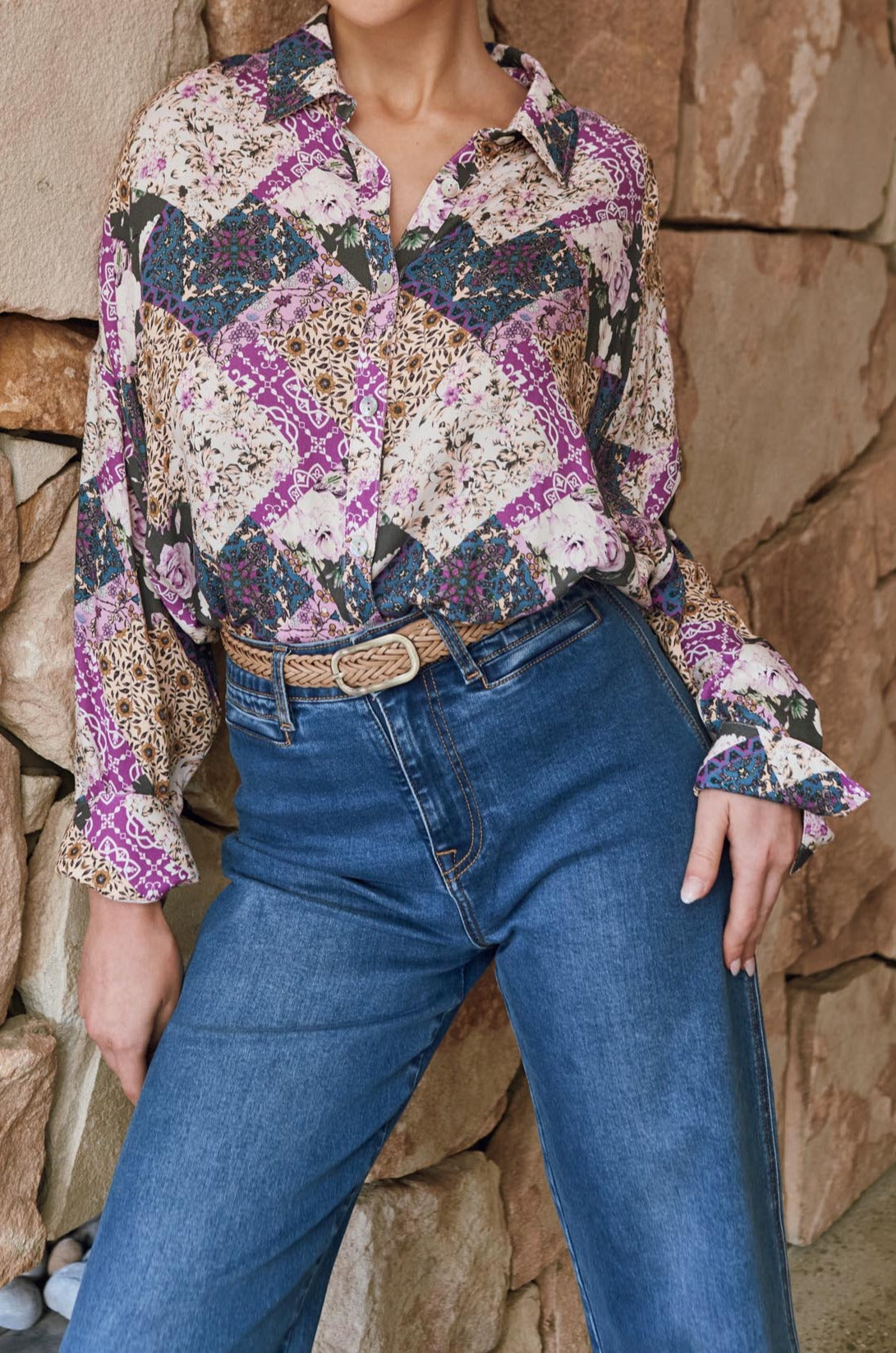 Coppola Shirt - Violet Muse - Isle of Mine Clothing - Top L/S