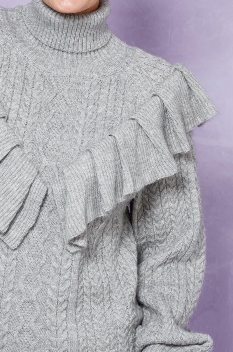 Romy Ruffle Knit - Marle - Isle of Mine Clothing - Knit Jumper