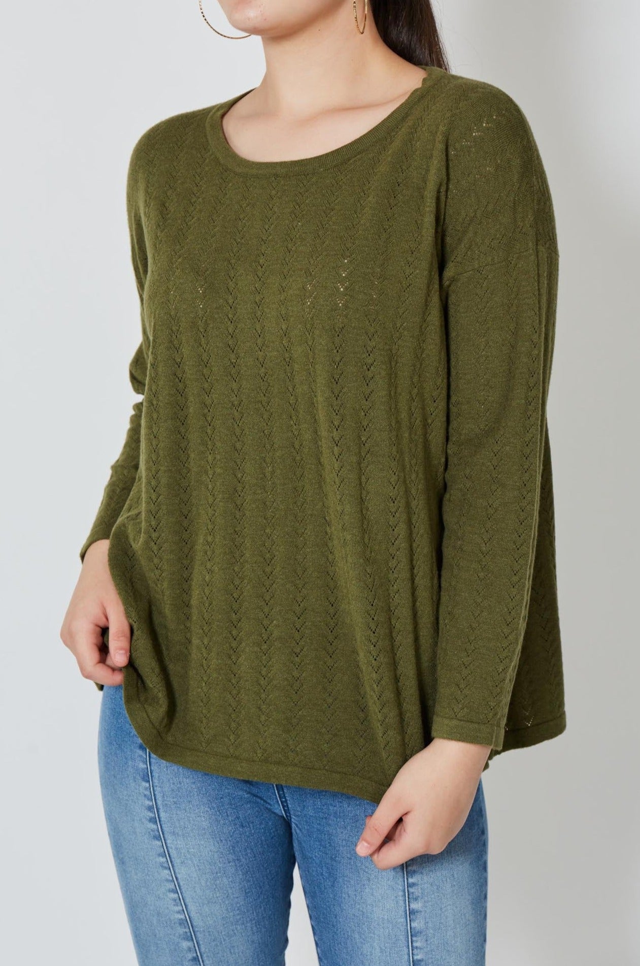 Thalia Jumper - Evergreen - Isle of Mine Clothing - Knit Jumper