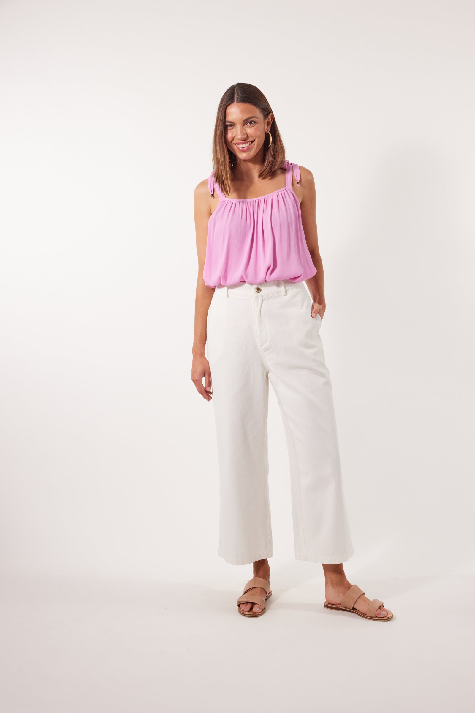 Viola Pant - Lotus - Isle of Mine Clothing - Denim Jean Wide Leg