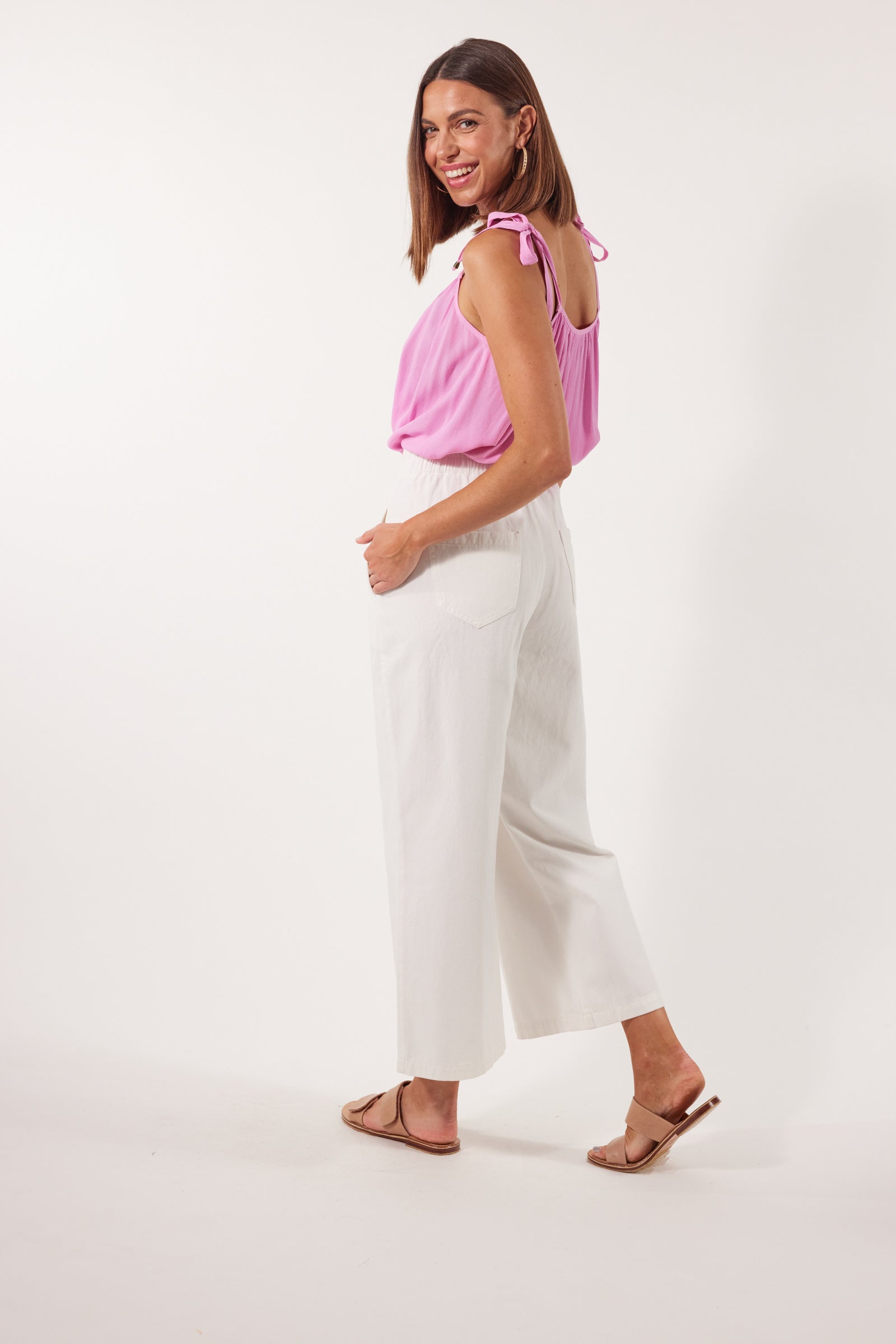 Viola Pant - Lotus - Isle of Mine Clothing - Denim Jean Wide Leg