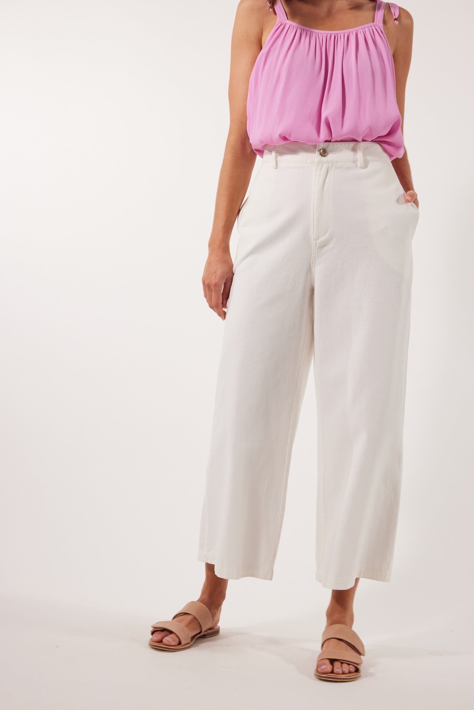Viola Pant - Lotus - Isle of Mine Clothing - Denim Jean Wide Leg