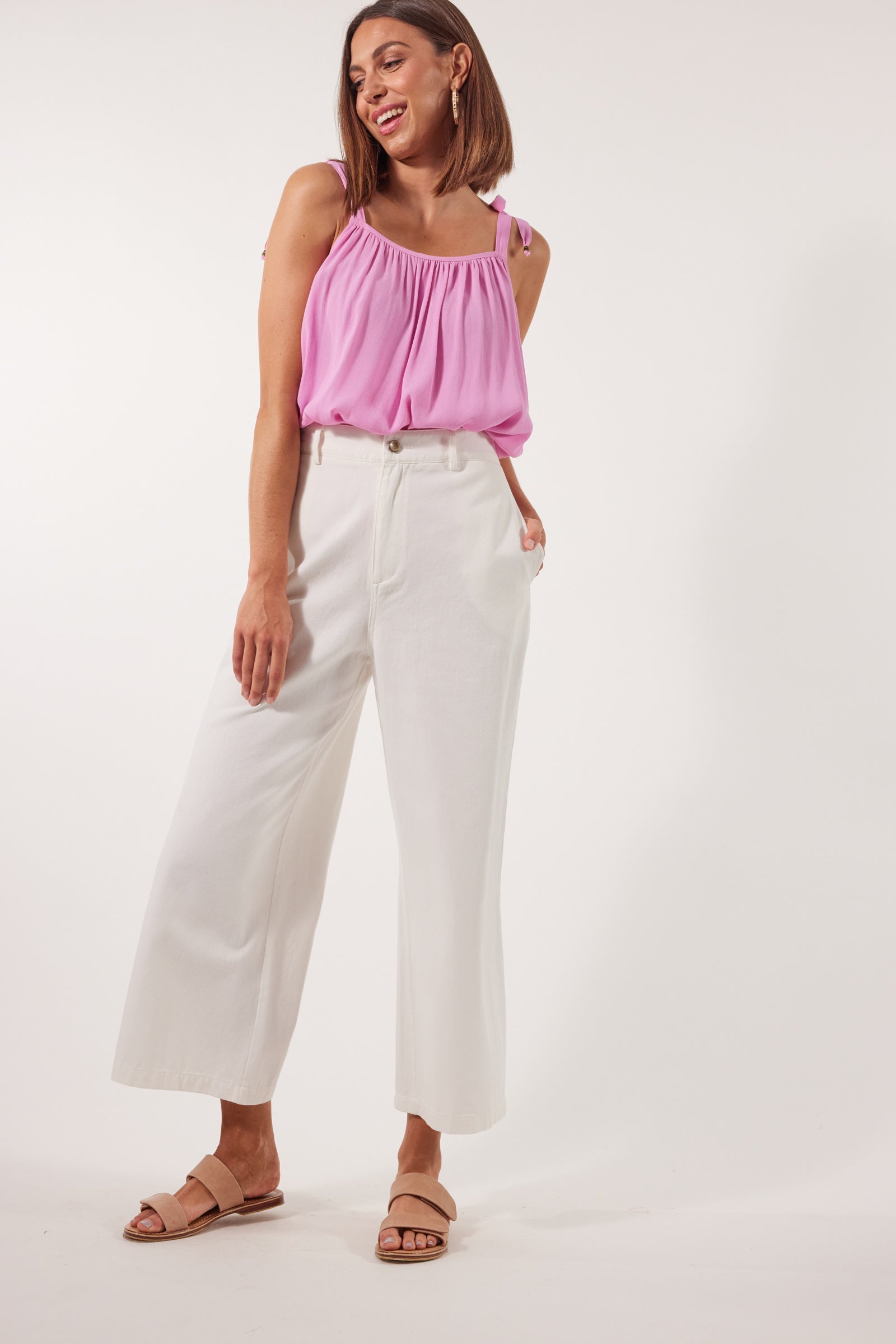 Viola Pant - Lotus - Isle of Mine Clothing - Denim Jean Wide Leg