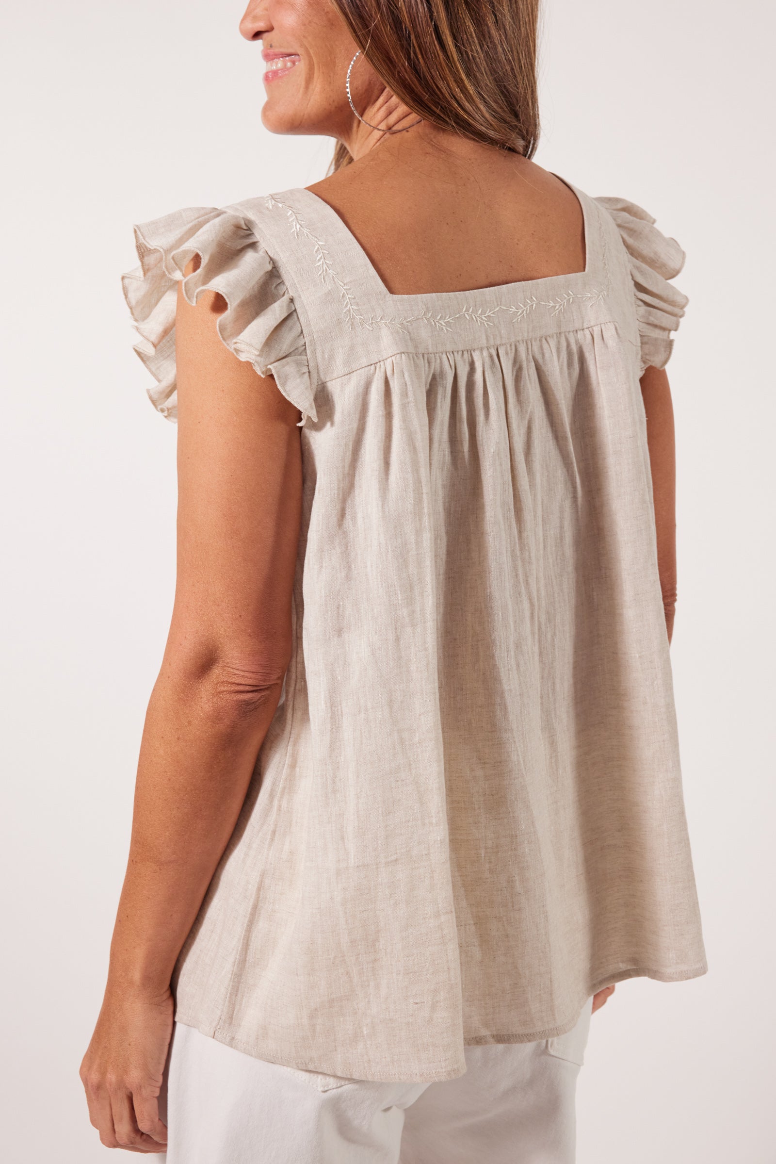 Gala Top - Canvas - Isle of Mine Clothing - Top Sleeveless Linen