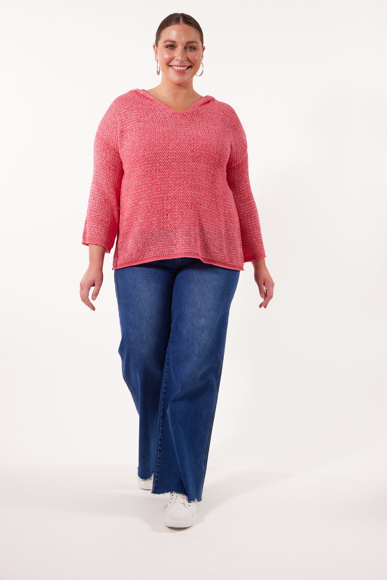 Marquee Hoodie - Camelia - Isle of Mine Clothing - Knit Jumper