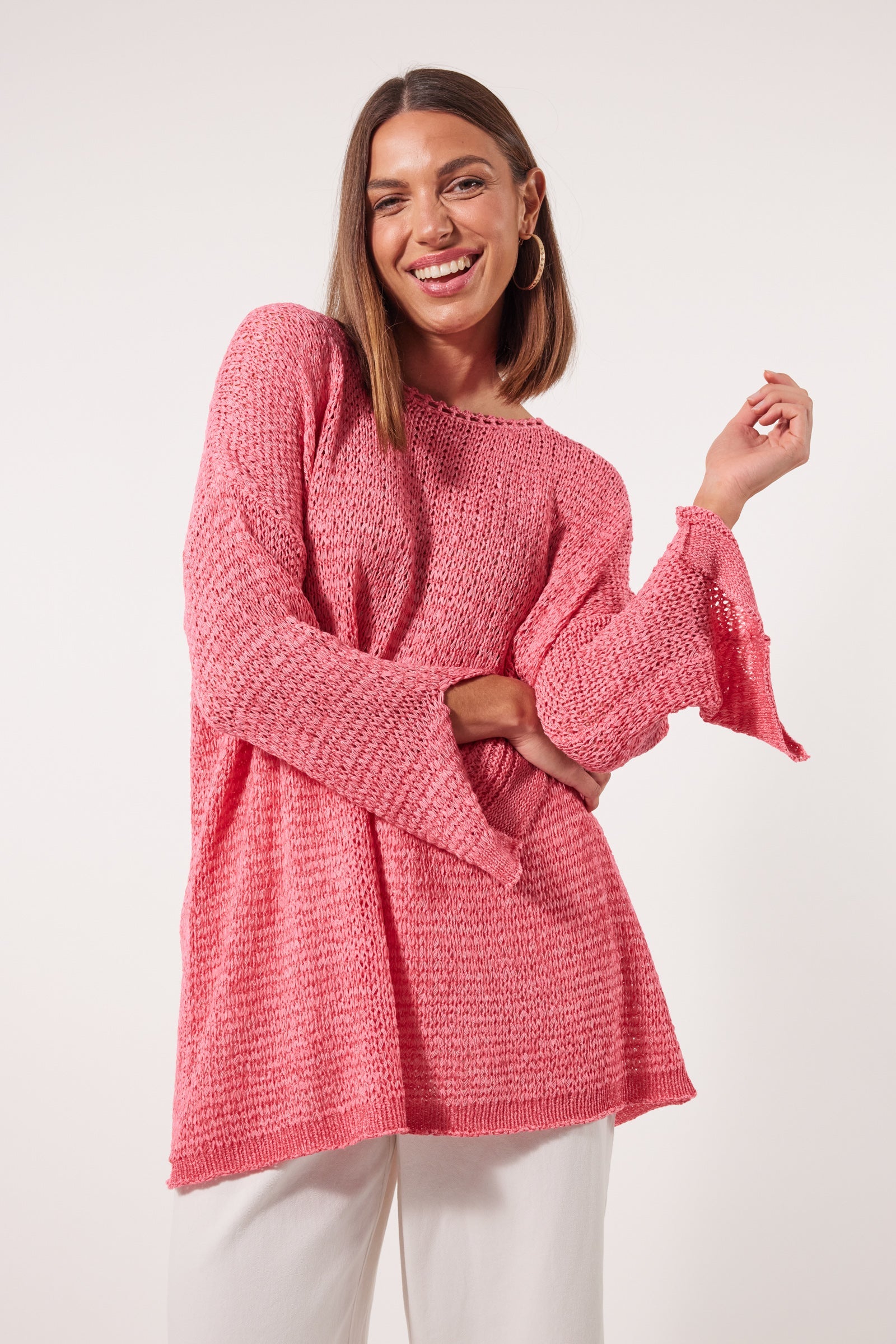 Marquee Jumper - Camelia - Isle of Mine Clothing - Knit Jumper One Size