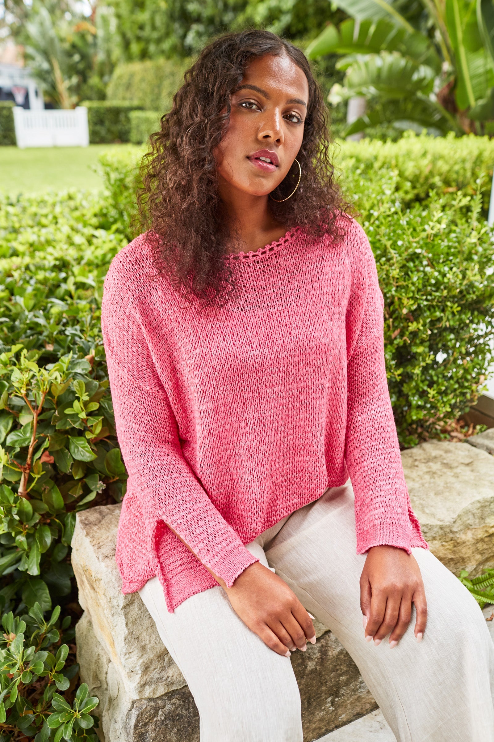 Marquee Jumper - Camelia - Isle of Mine Clothing - Knit Jumper One Size