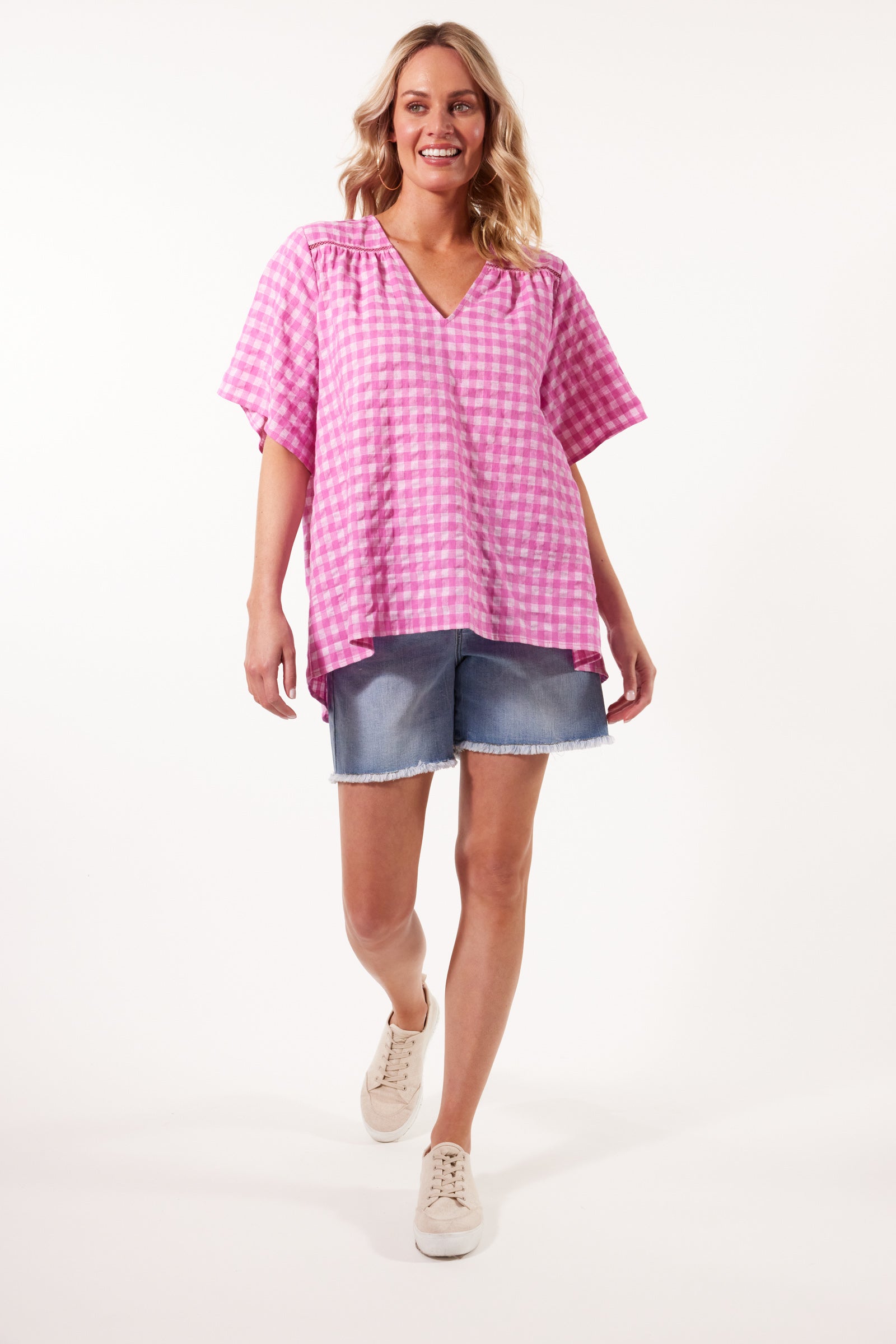 Alfresco Top - Carnival - Isle of Mine Clothing - Top S/S Linen One Size