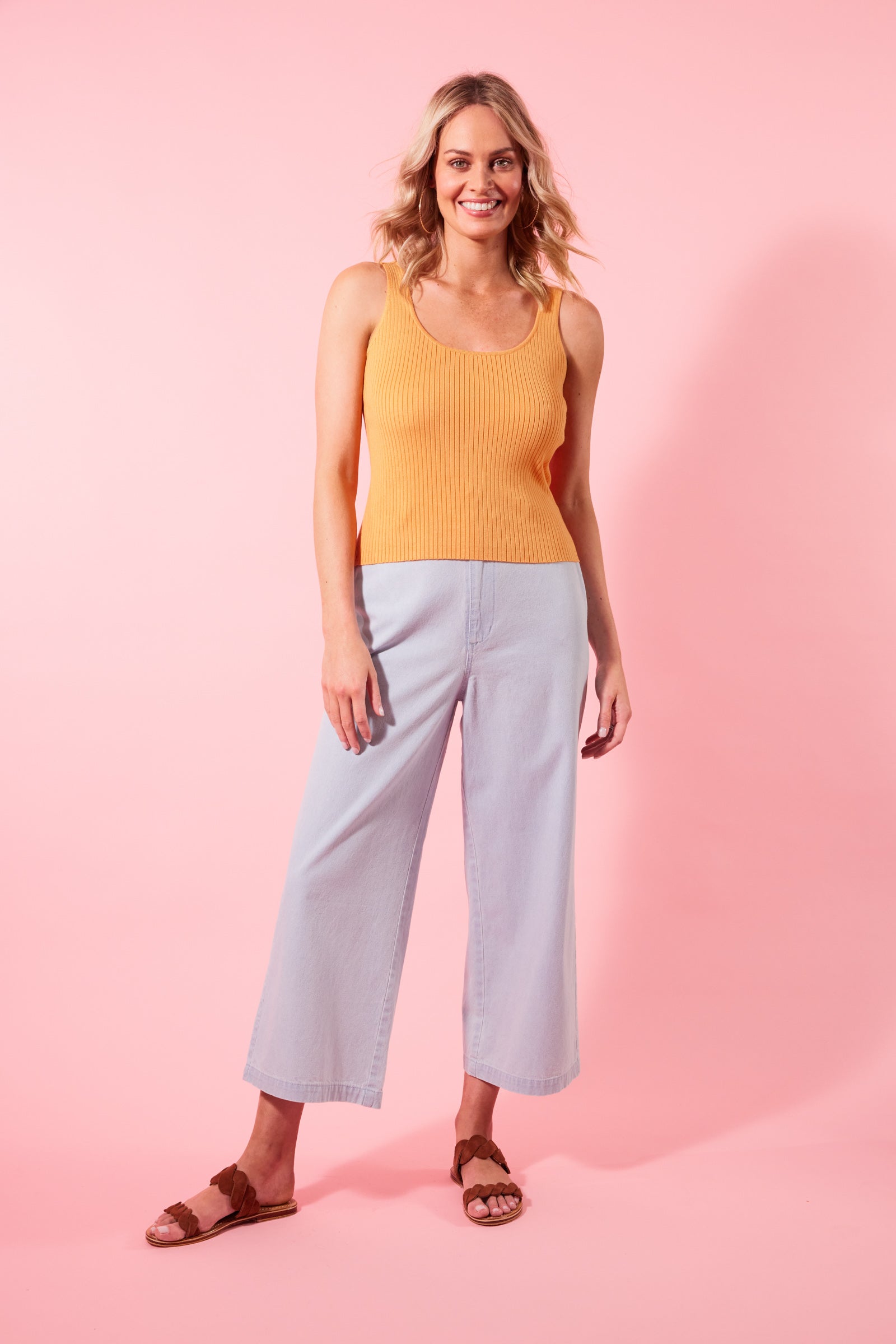 Pavilion Tank - Sunrise - Isle of Mine Clothing - Knit Top Sleeveless