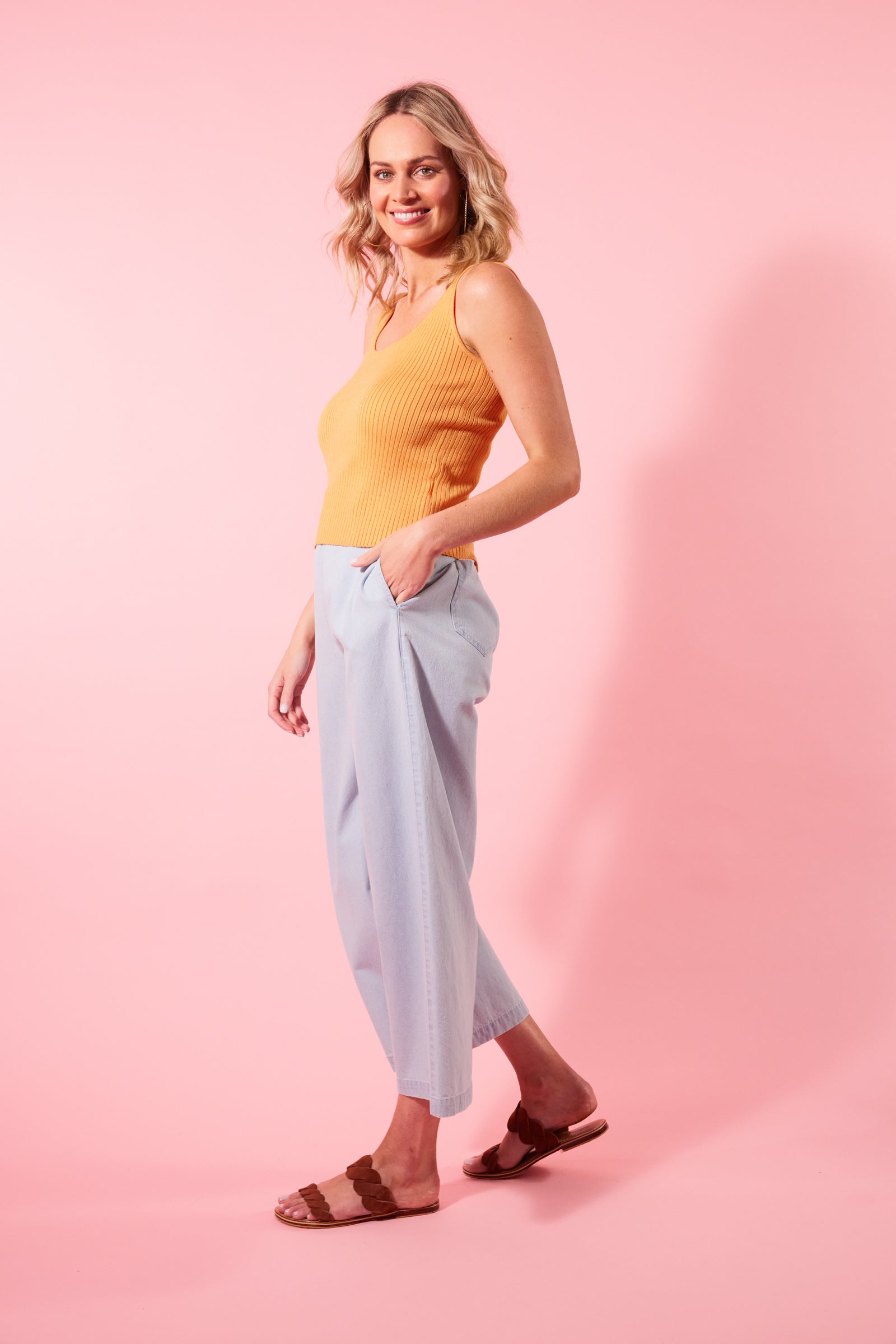 Pavilion Tank - Sunrise - Isle of Mine Clothing - Knit Top Sleeveless