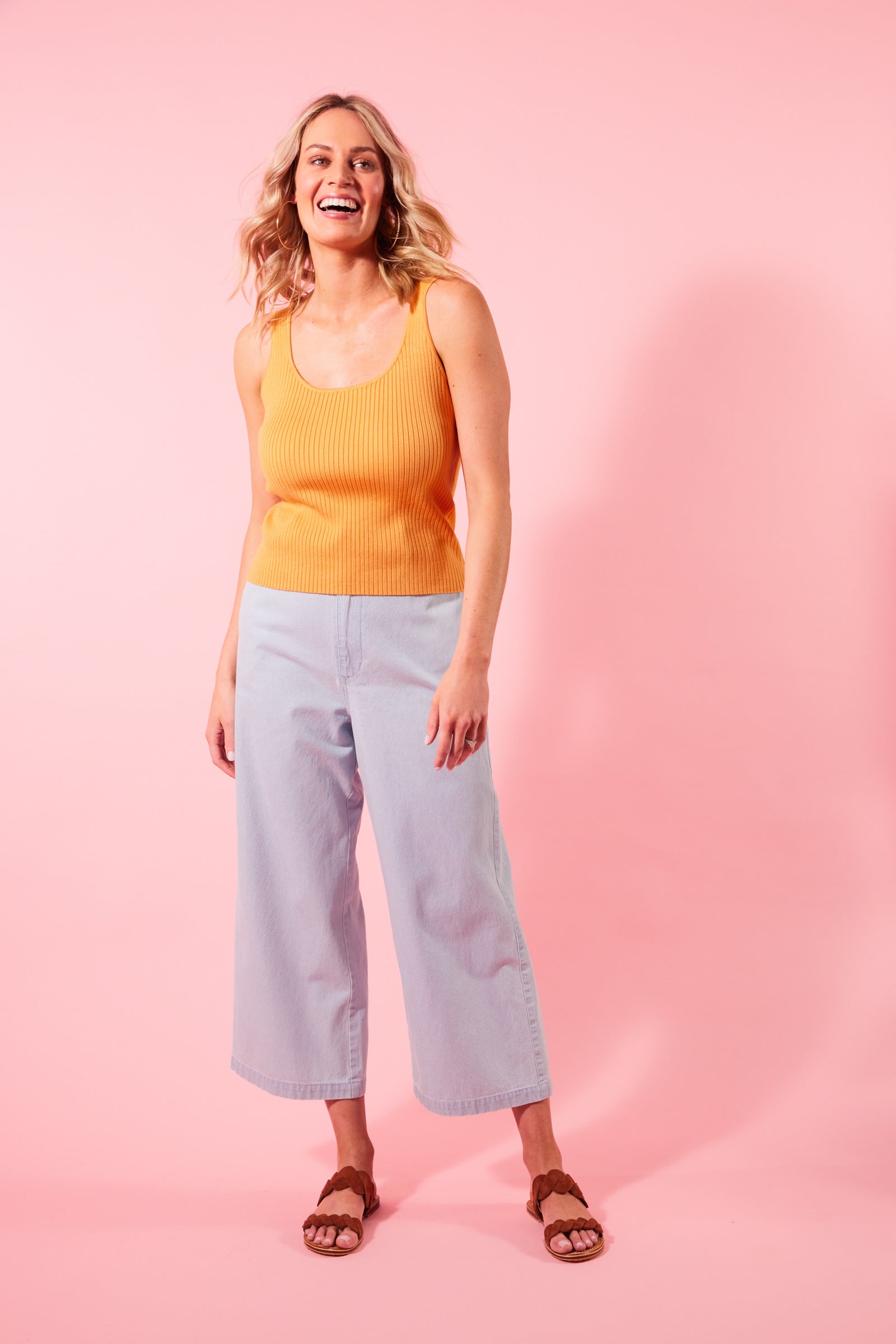 Pavilion Tank - Sunrise - Isle of Mine Clothing - Knit Top Sleeveless
