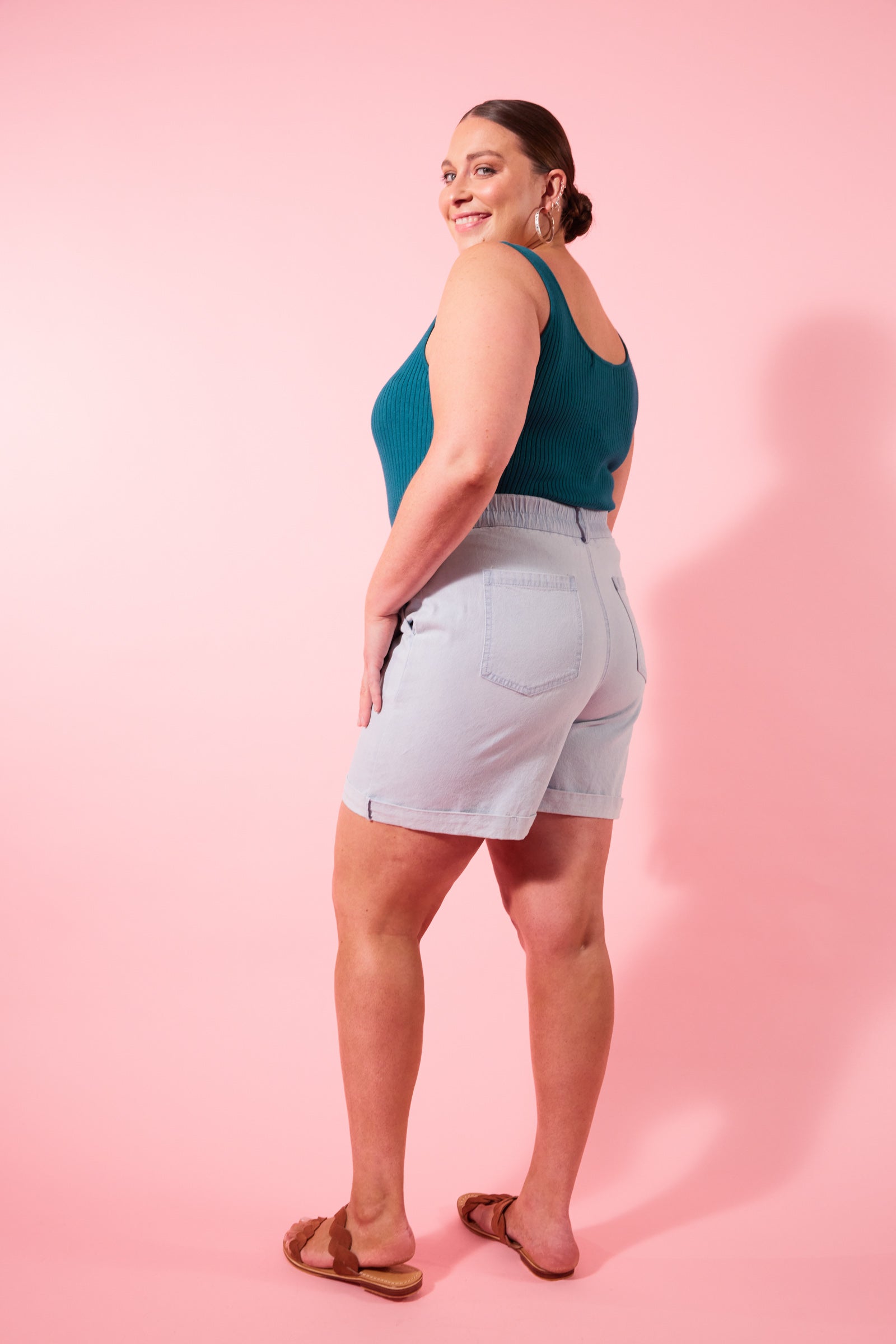Pavilion Tank - Teal - Isle of Mine Clothing - Knit Top Sleeveless
