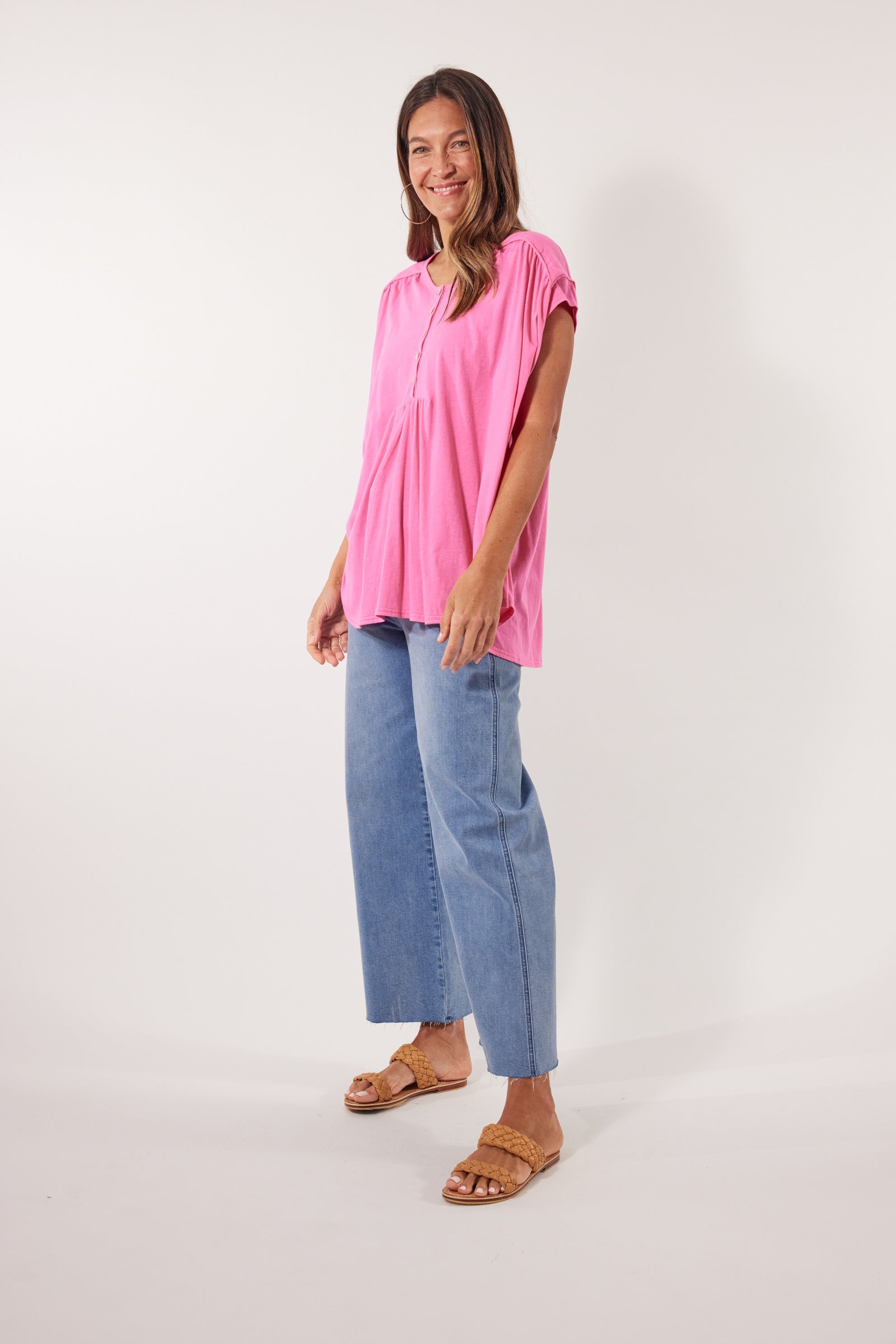 Tisane Tshirt - Camelia - Isle of Mine Clothing - Top Tshirt S/S One Size