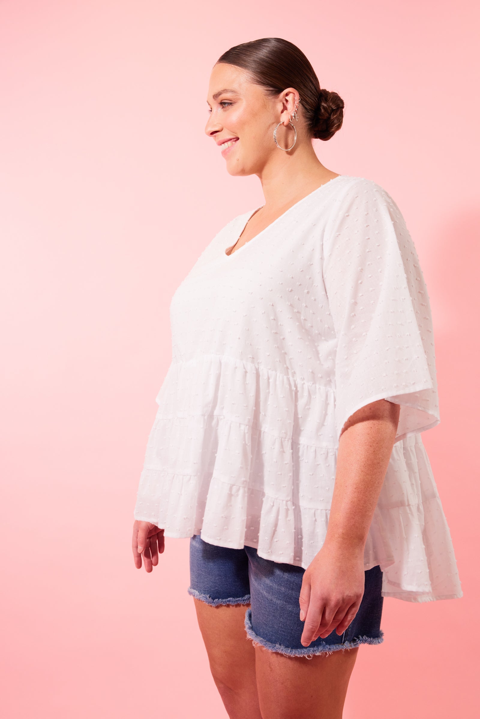 Soiree Relax Top - Lotus - Isle of Mine Clothing - Top 3/4 Sleeve One Size