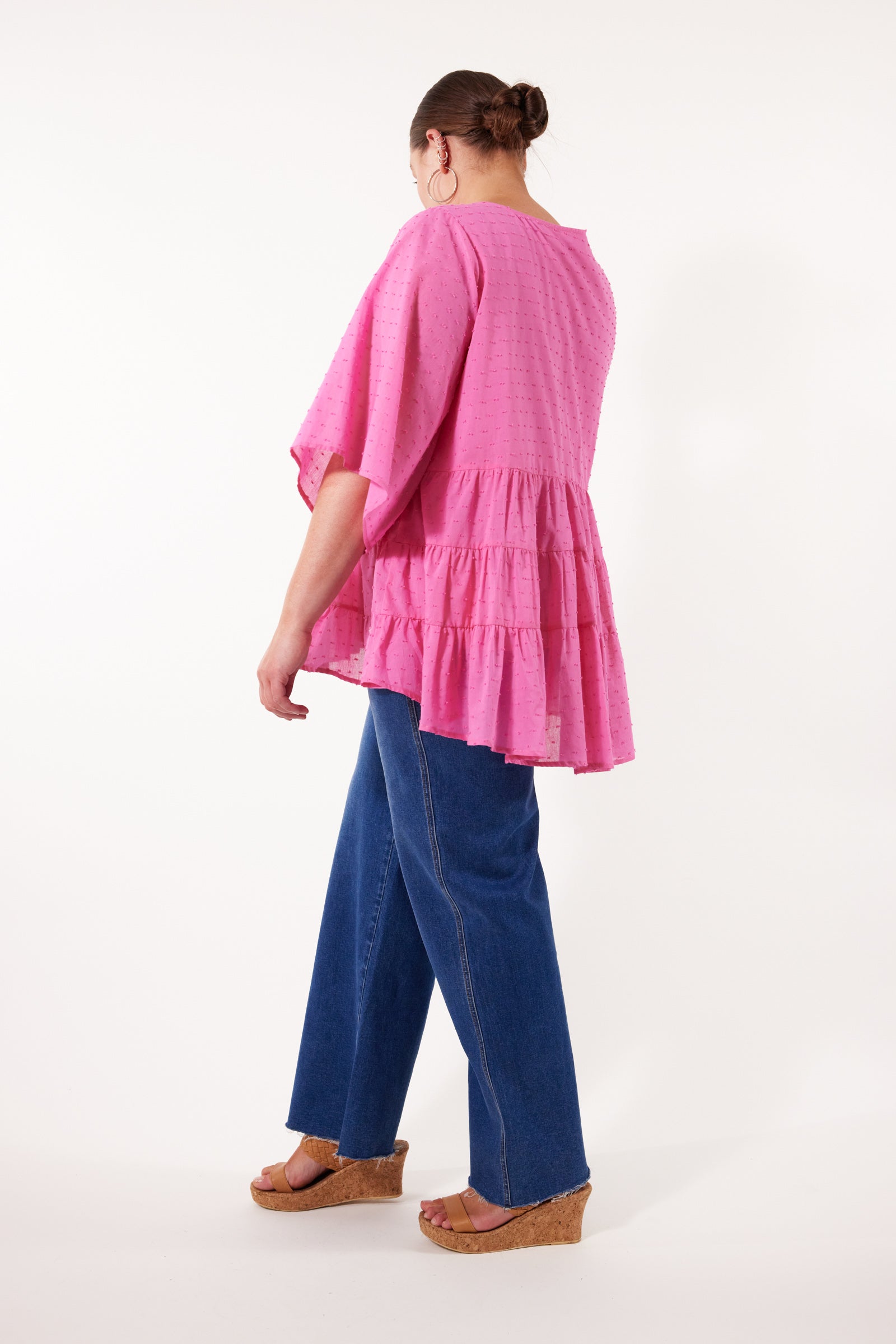 Soiree Relax Top - Camelia - Isle of Mine Clothing - Top 3/4 Sleeve One Size
