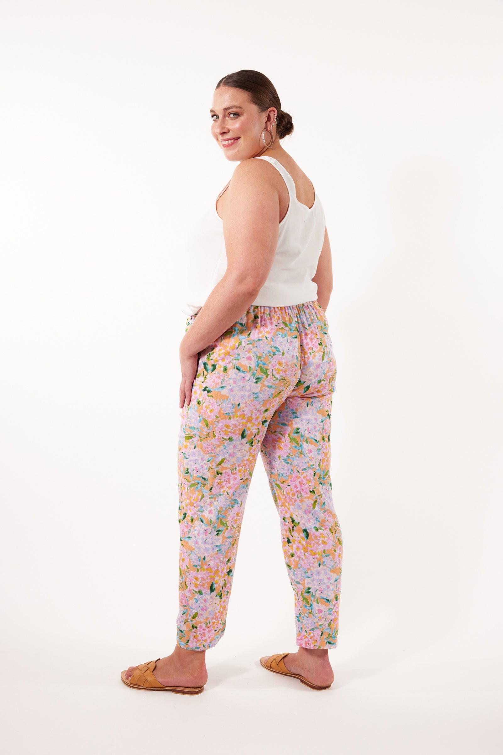 Flora Pant - Sunset Hydrangea - Isle of Mine Clothing - Pant Relaxed