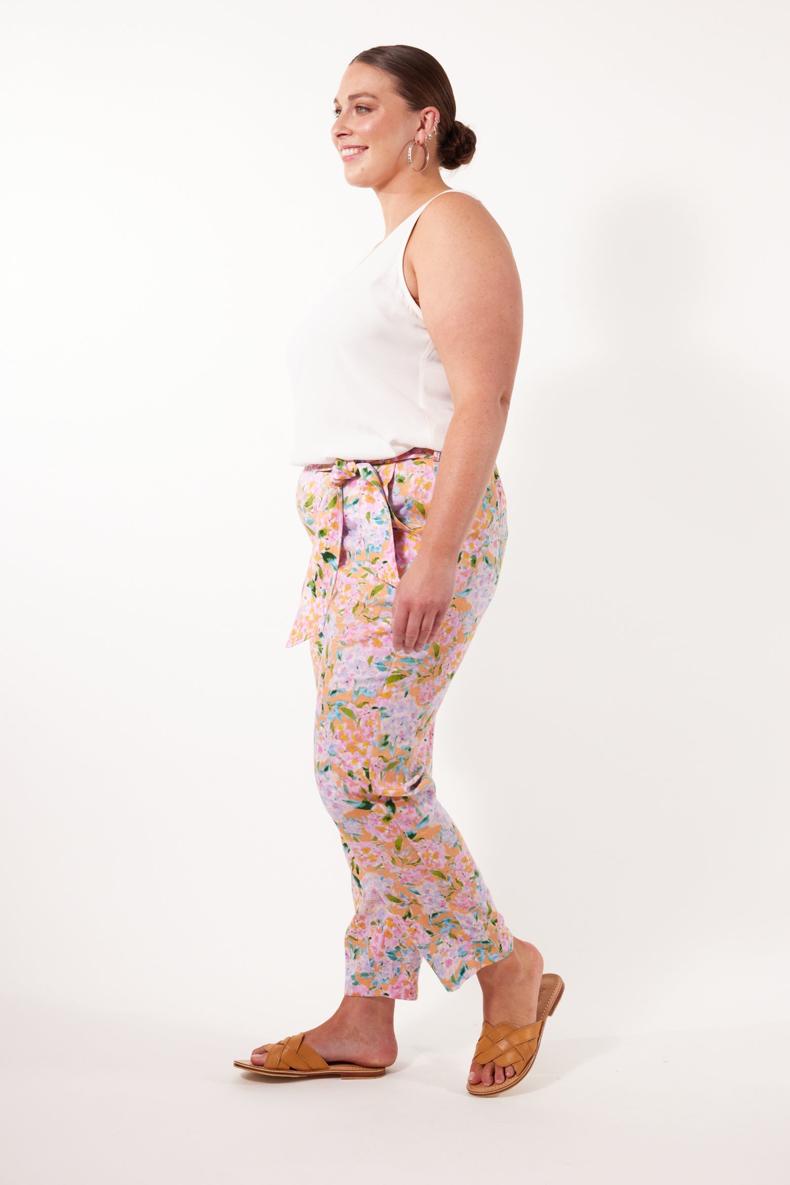 Flora Pant - Sunset Hydrangea - Isle of Mine Clothing - Pant Relaxed