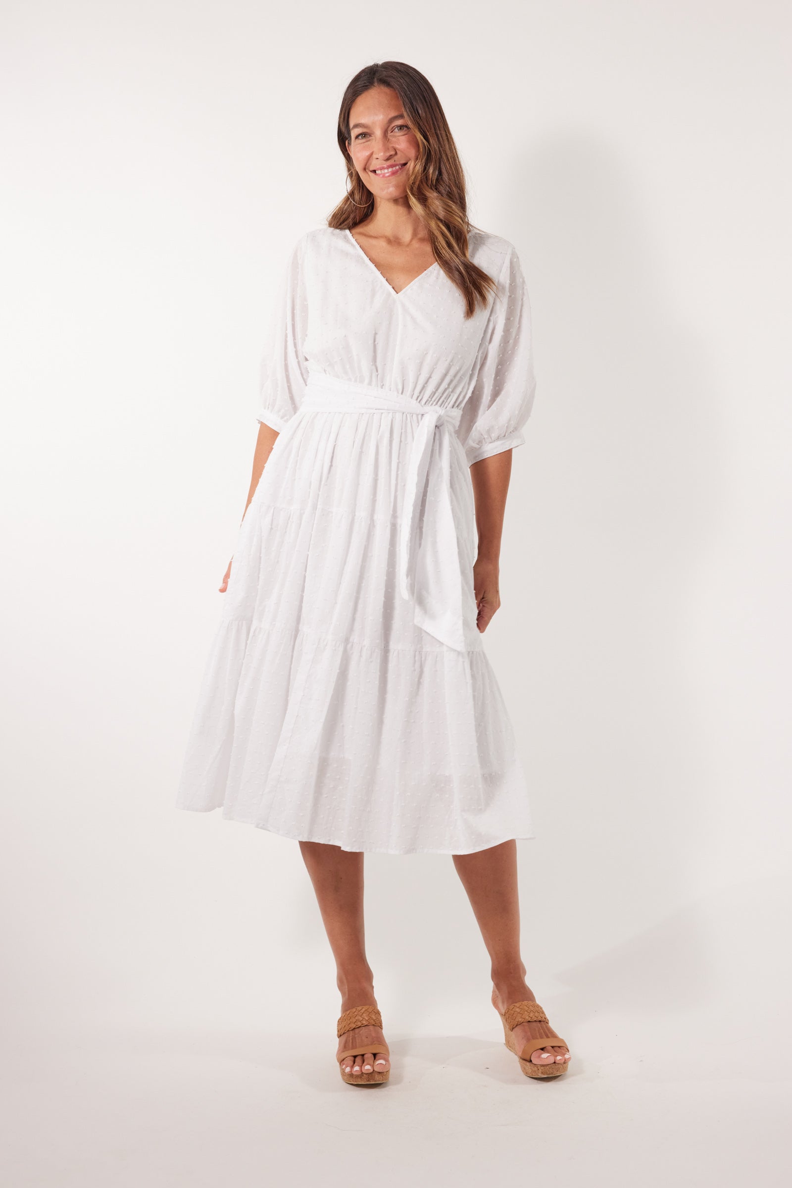 Soiree Tie Dress - Lotus - Isle of Mine Clothing - Dress Mid