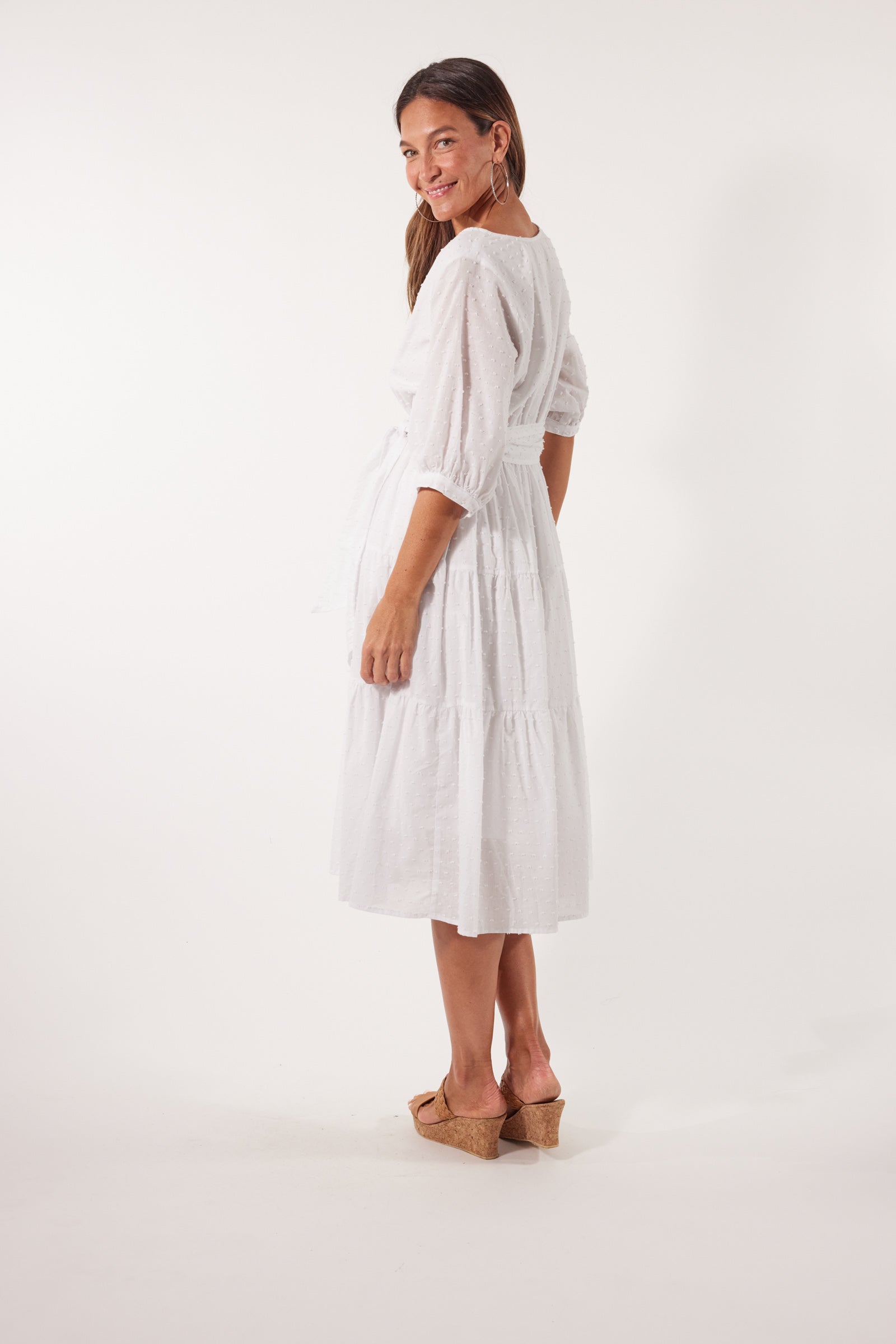 Soiree Tie Dress - Lotus - Isle of Mine Clothing - Dress Mid