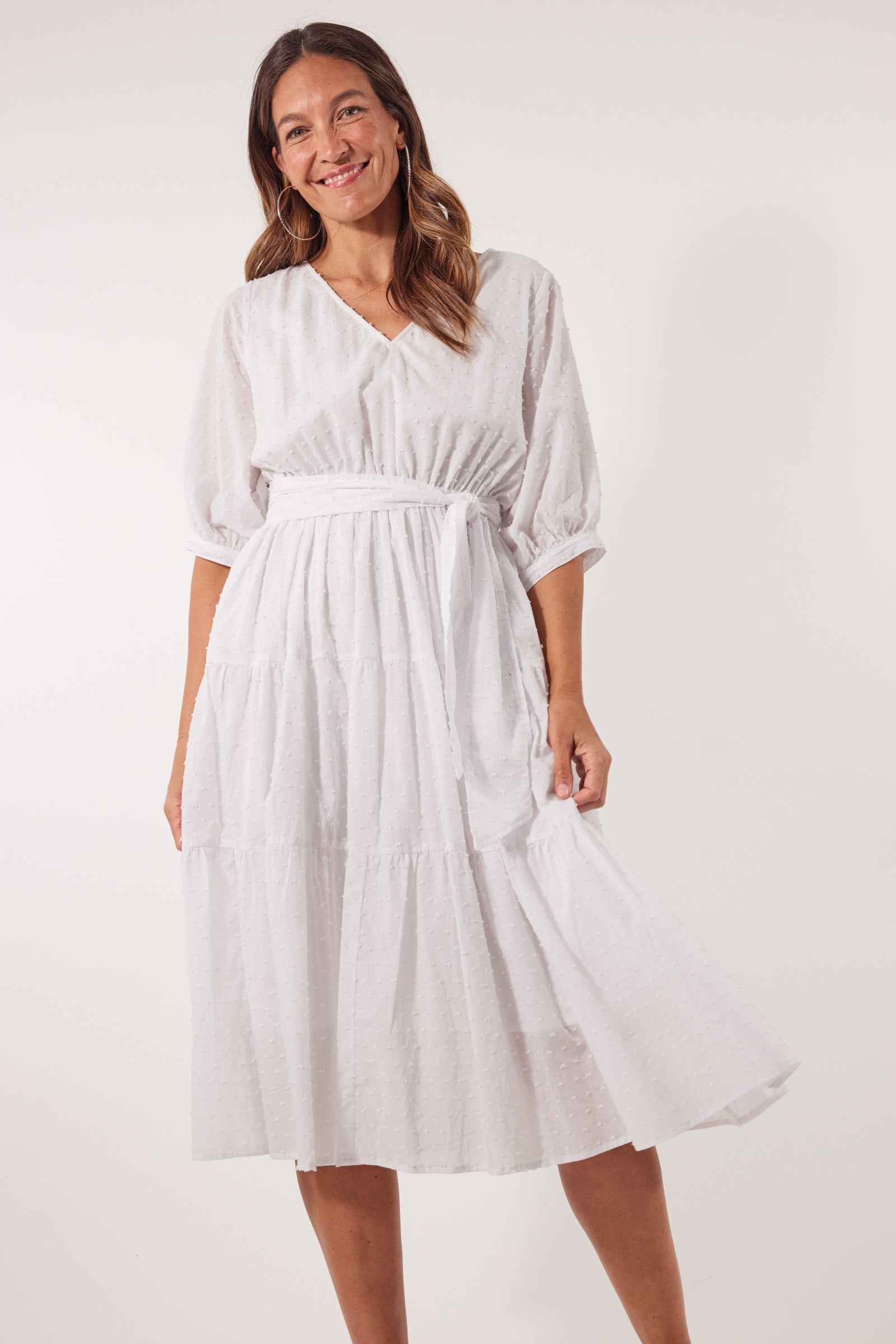 Soiree Tie Dress - Lotus - Isle of Mine Clothing - Dress Mid