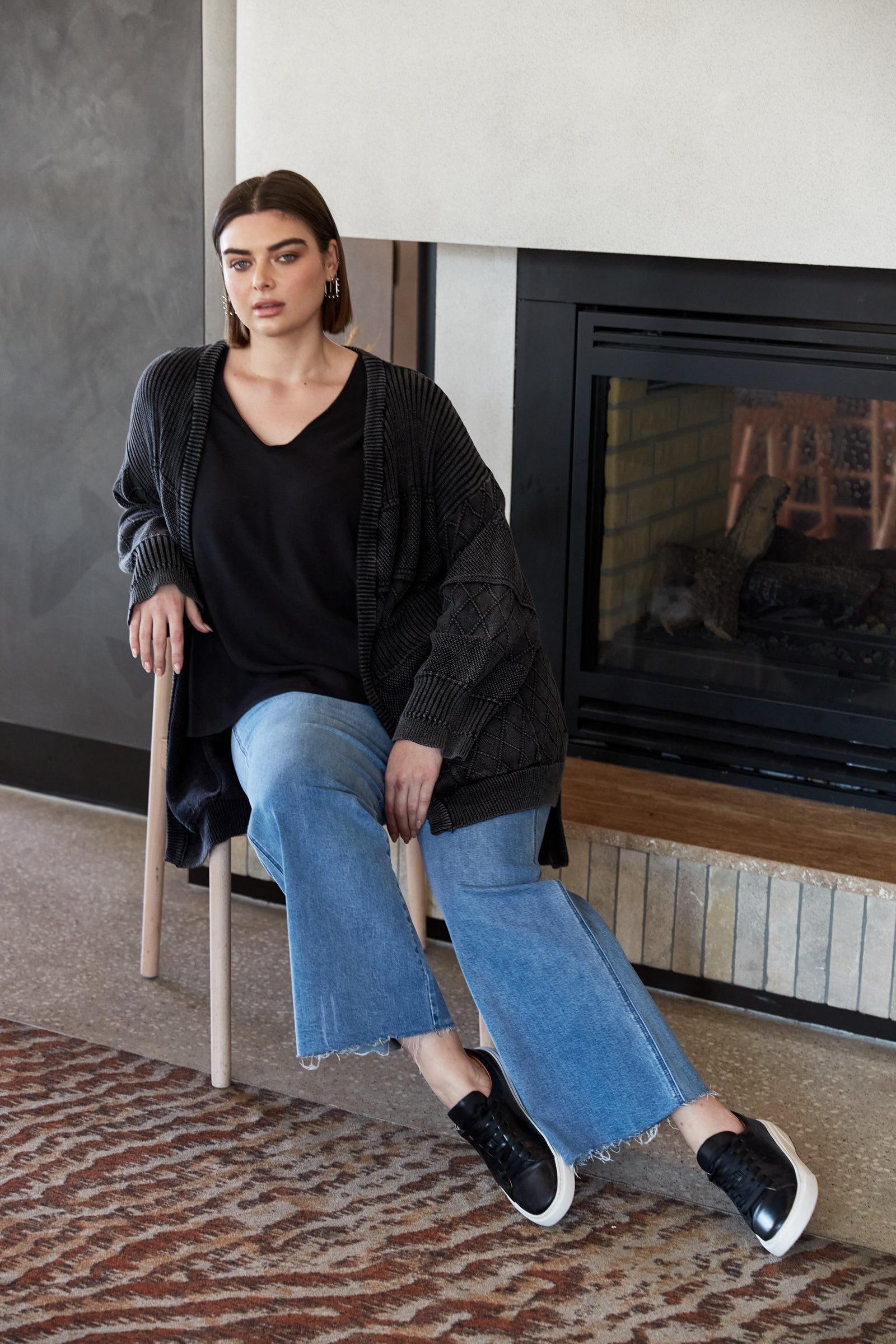 Metro Cardigan - Ash - Isle of Mine Clothing - Knit Cardigan Long One Size