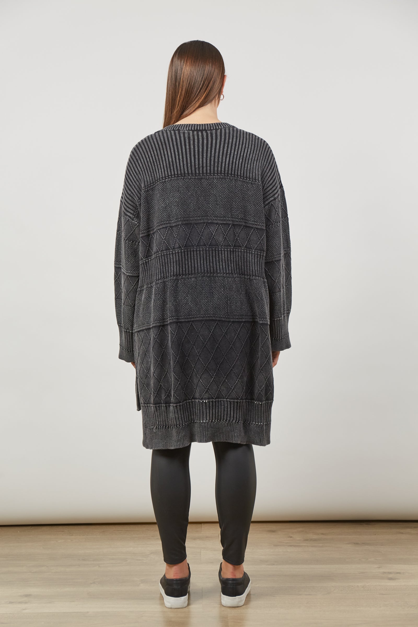 Metro Cardigan - Ash - Isle of Mine Clothing - Knit Cardigan Long One Size