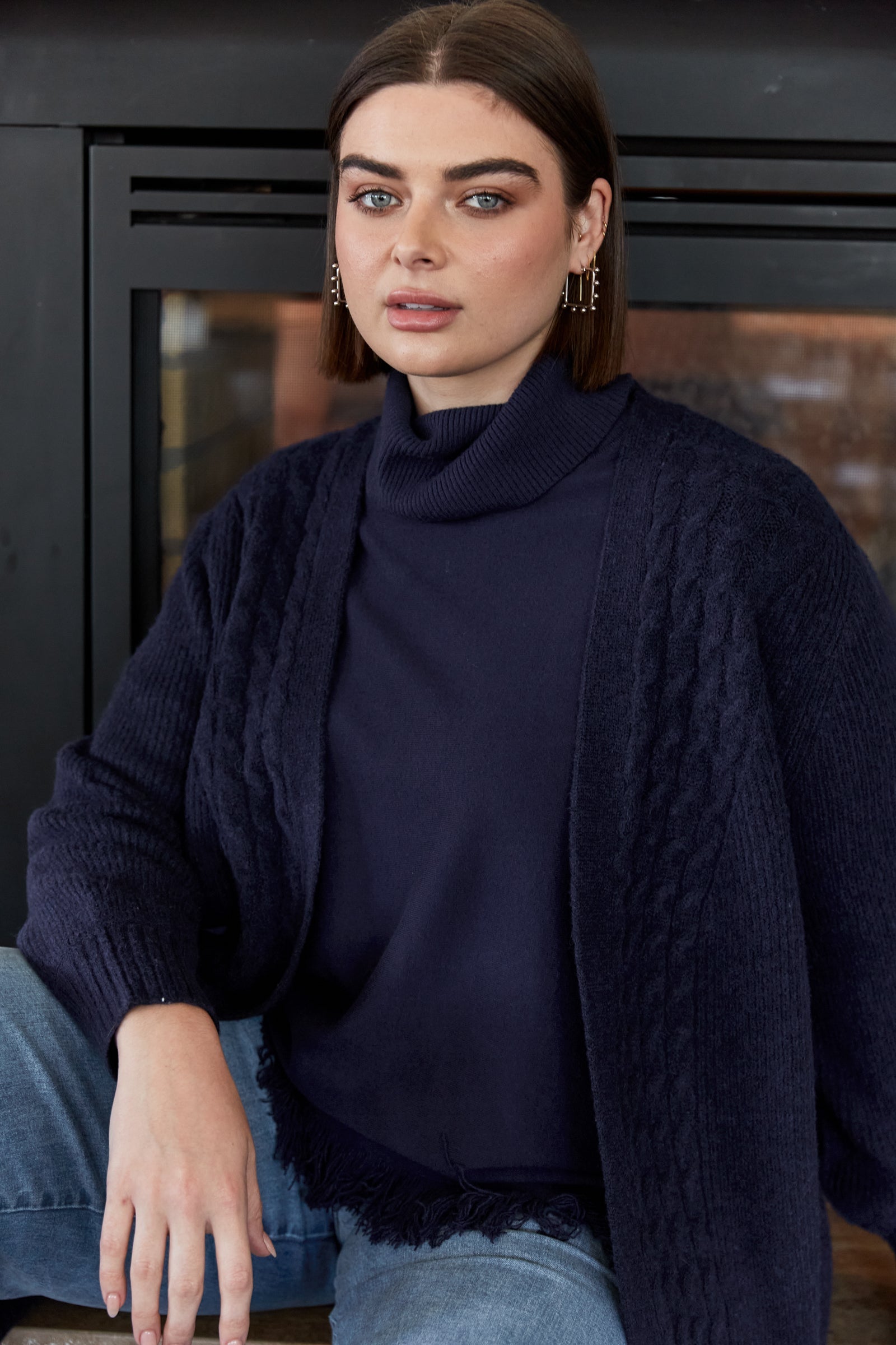 Renew Cardigan - Twilight - Isle of Mine Clothing - Knit Cardigan Long
