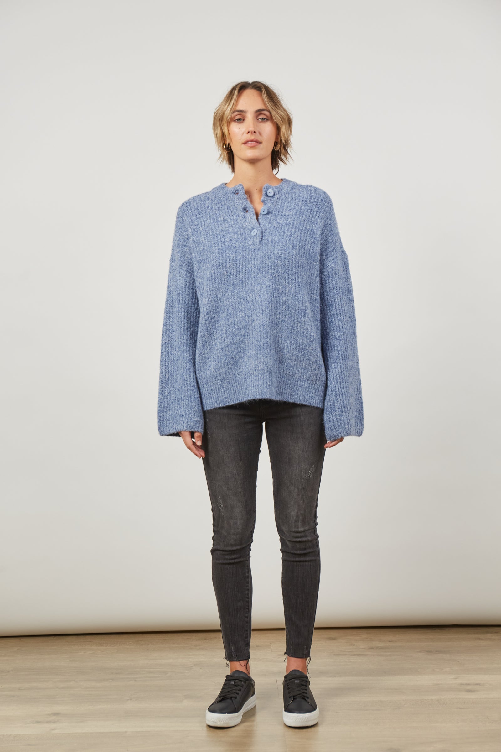 Avenue Button Jumper - Nevada - Isle of Mine Clothing - Jumper