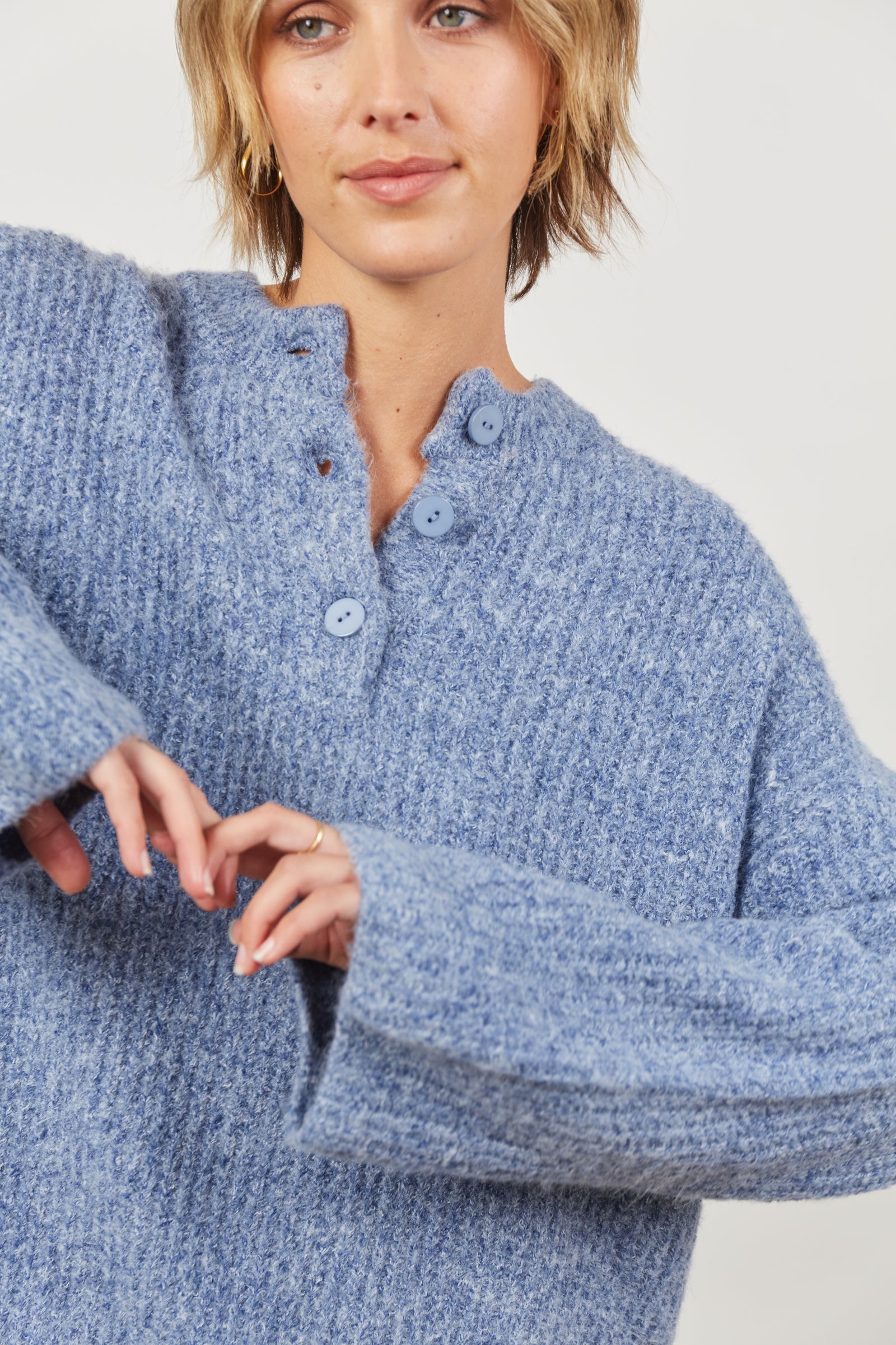 Avenue Button Jumper - Nevada - Isle of Mine Clothing - Jumper