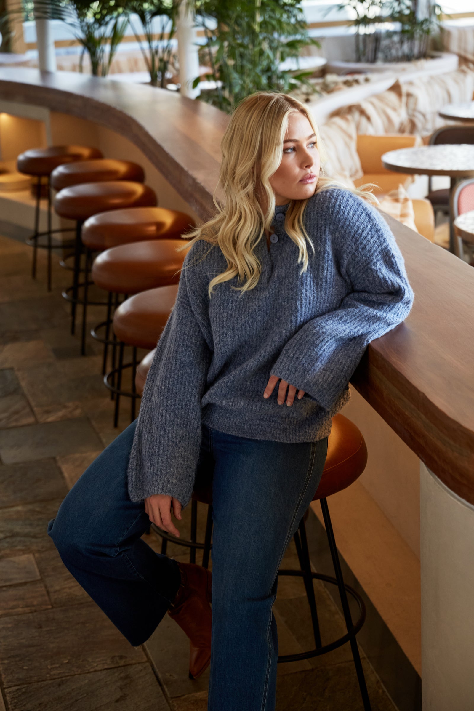 Avenue Button Jumper - Nevada - Isle of Mine Clothing - Jumper