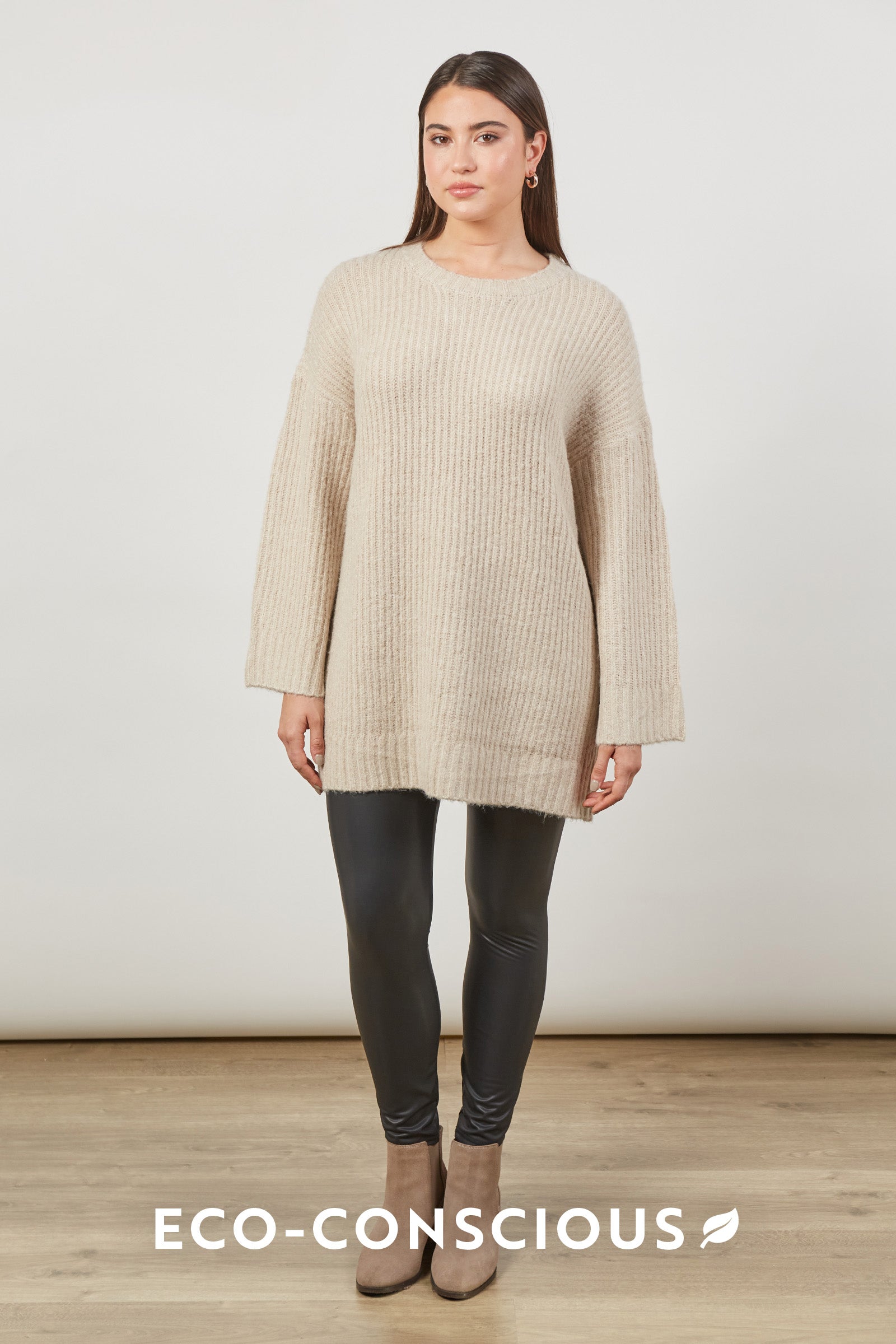 Avenue Oversize Jumper - Buff - Isle of Mine Clothing - Knit Jumper One Size