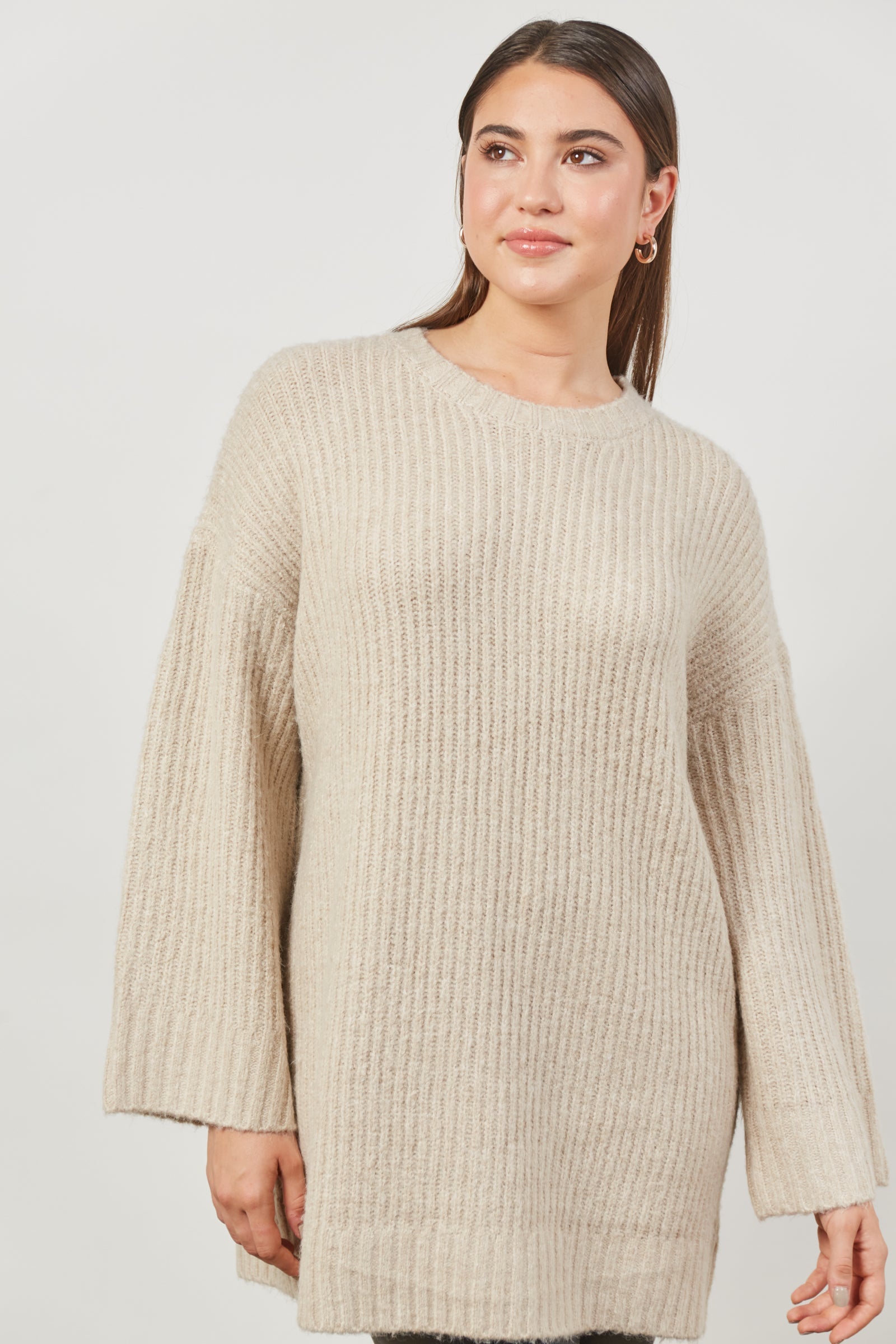 Avenue Oversize Jumper - Buff - Isle of Mine Clothing - Knit Jumper One Size