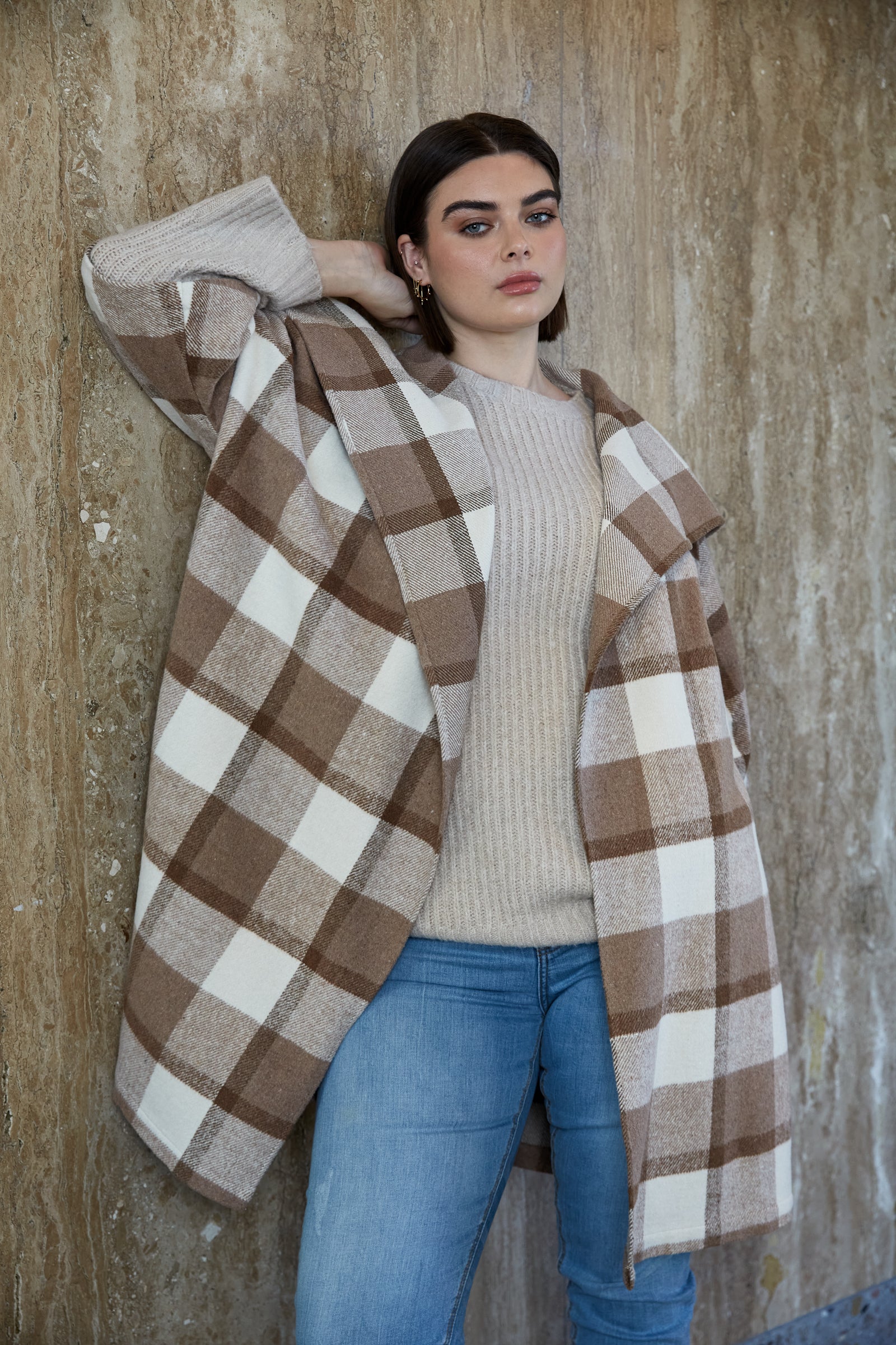 Avenue Oversize Jumper - Buff - Isle of Mine Clothing - Knit Jumper One Size