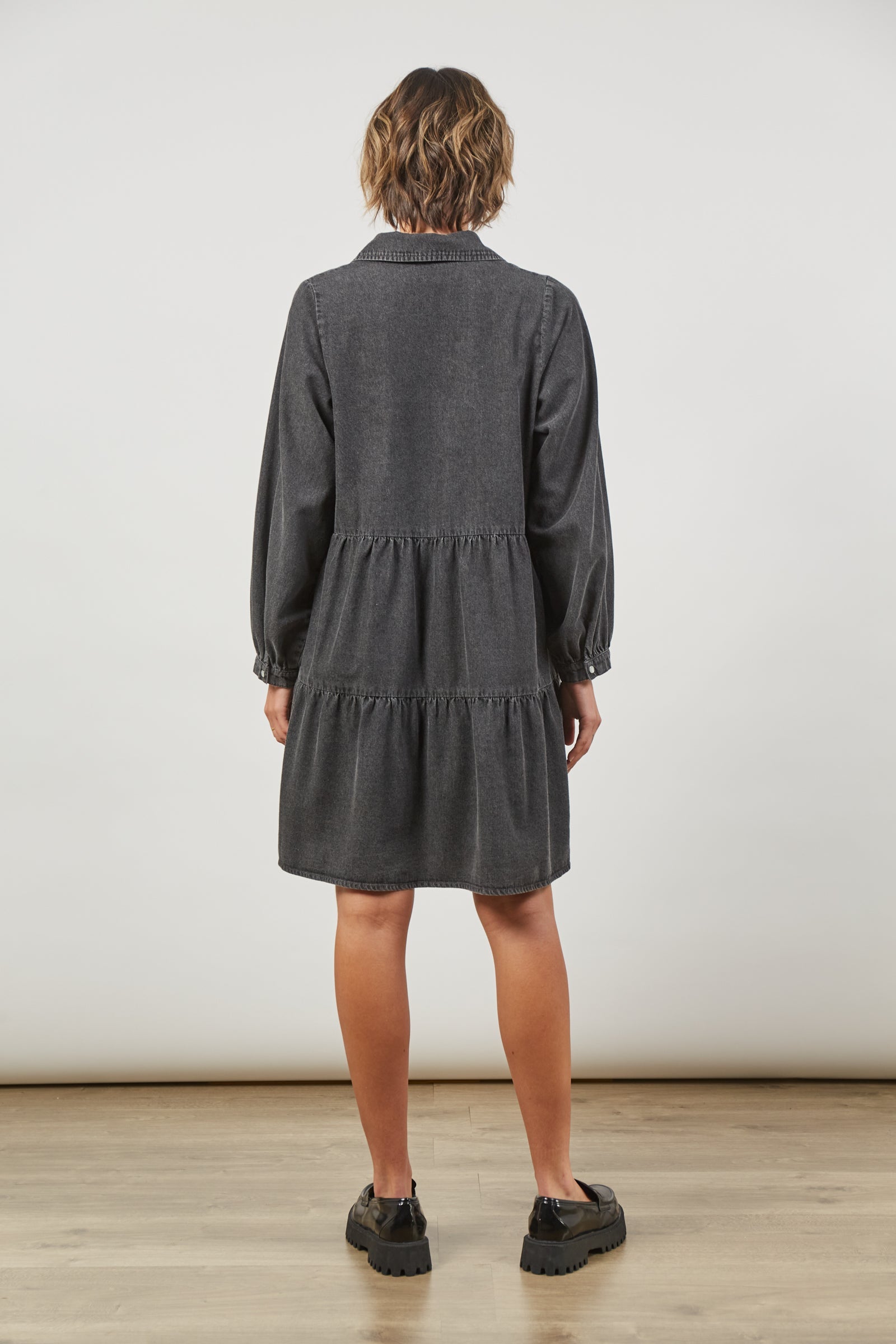 Urban Dress - Ash - Isle of Mine Clothing - Shirt Dress Mid